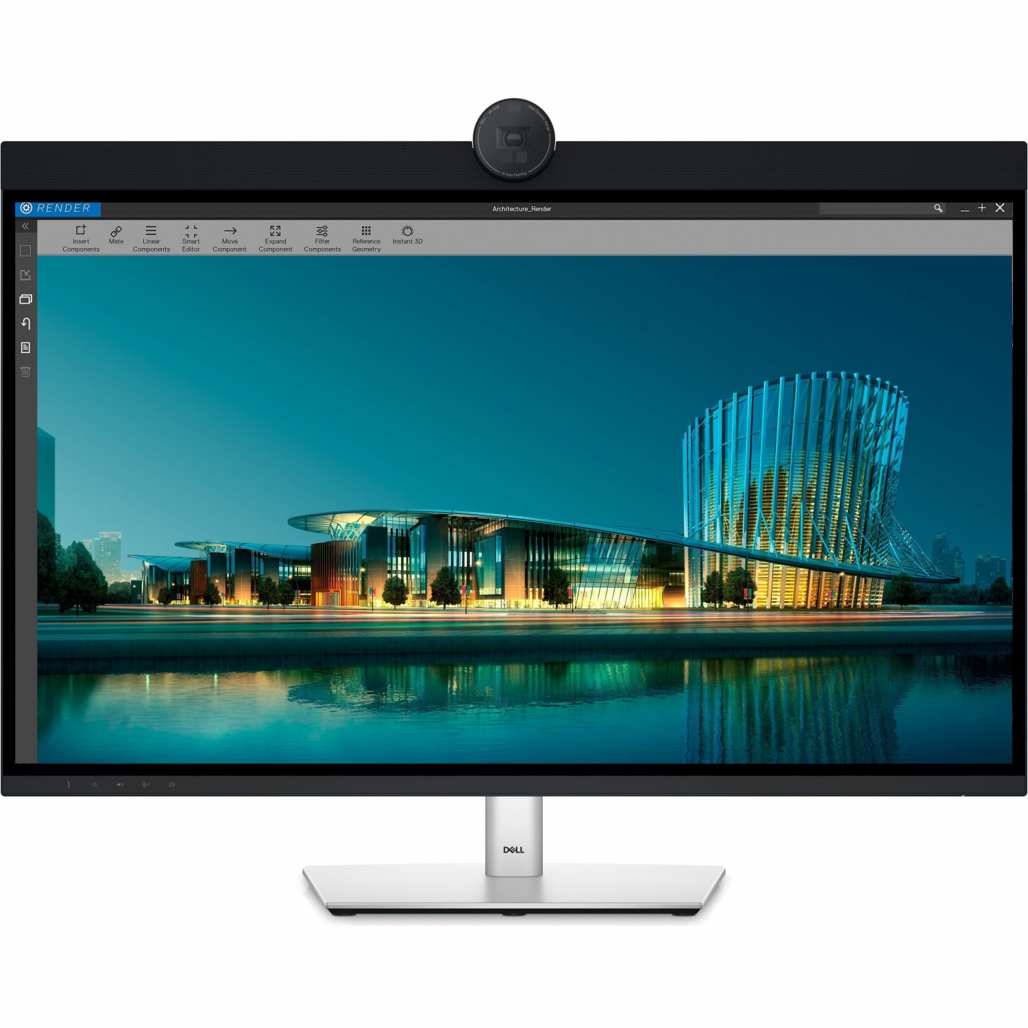 Dell UltraSharp U3224KB 32in Class Webcam 6K LED Monitor - 16:9 - 31.5in Viewable - In-plane Switching (IPS) Black Technology - DELLU3224KB - Image 3