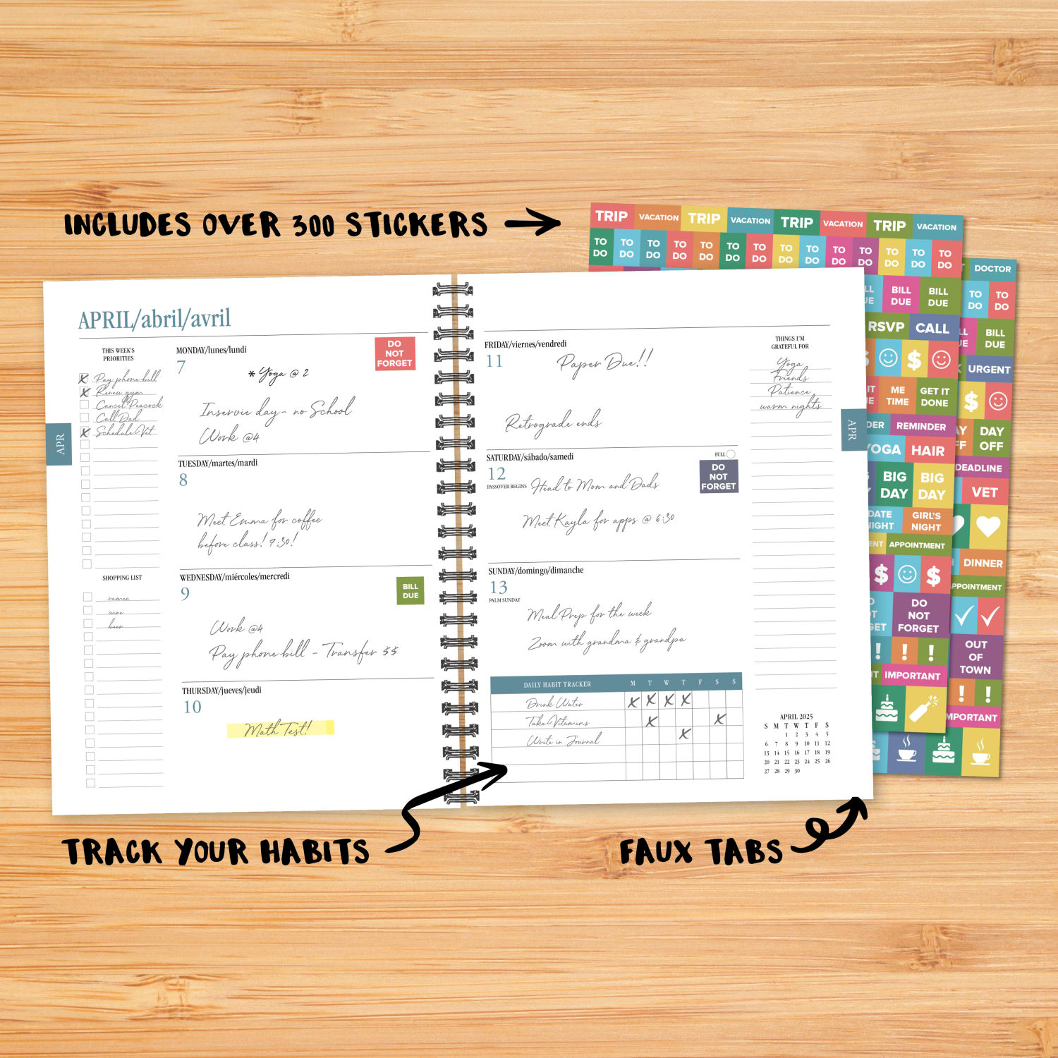 2024-2025 Willow Creek Press Weekly/Monthly Planner, 6-1/2in x 8-1/2in, Succulents, July To June, 47477 - Image 4