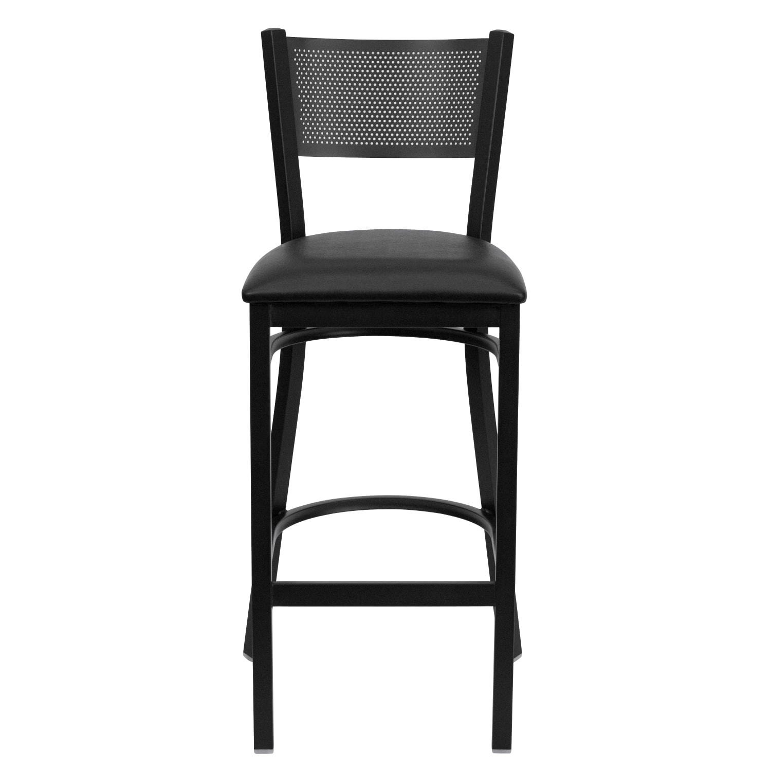 Flash Furniture MetalVinyl Restaurant Barstool With Grid Back Black PopularChairscom Flash Furniture MetalVinyl Restaurant Barstool With Grid Back Black PopularChairscom