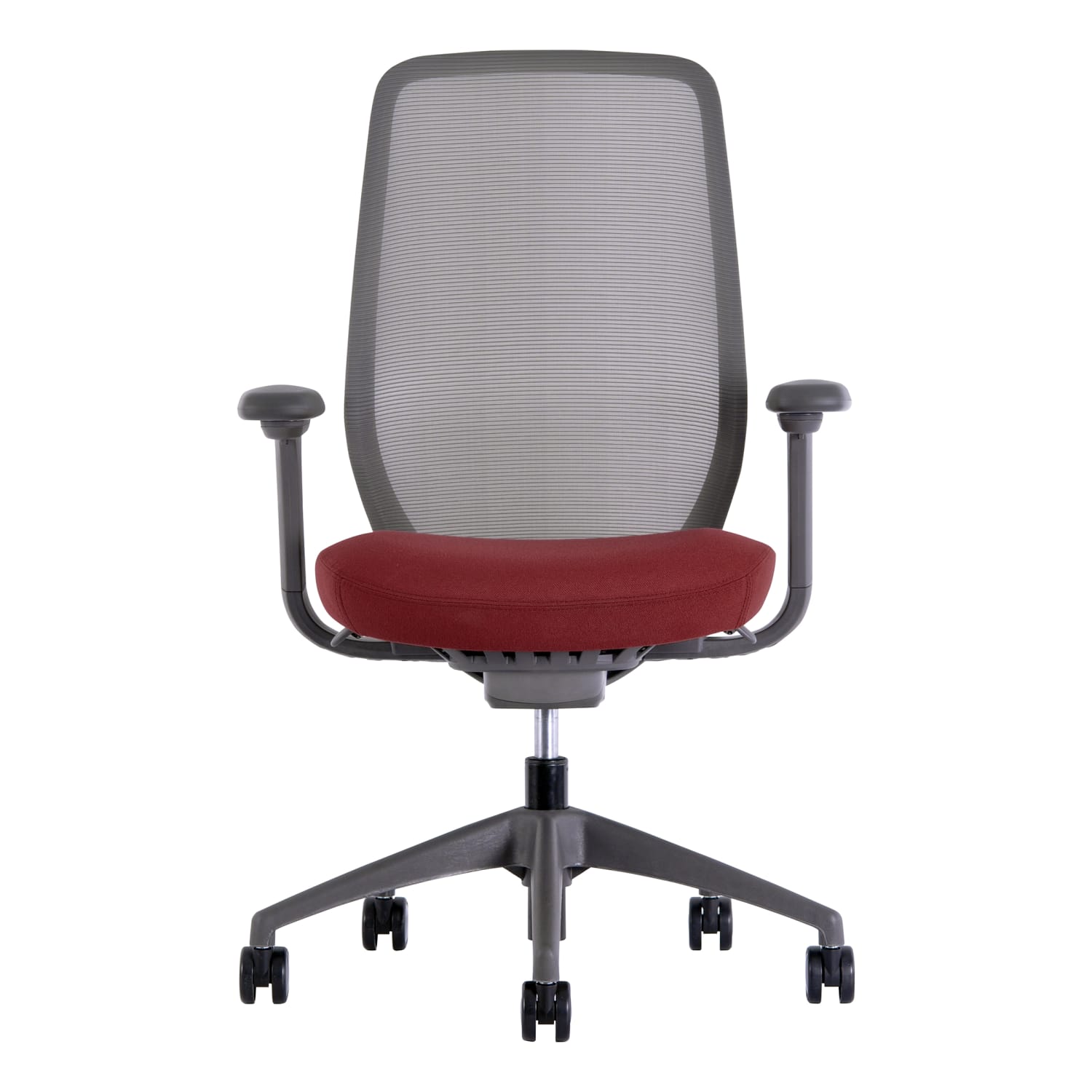 WorkPro 6000 Series Multifunction Ergonomic MeshFabric HighBack Executive Chair Gray FrameRed Seat BIFMA Compliant PopularChairscom WorkPro 6000 Series Multifunction Ergonomic MeshFabric High Back Executive Chair Gray FrameRed Seat BIFMA Compliant PopularChairscom