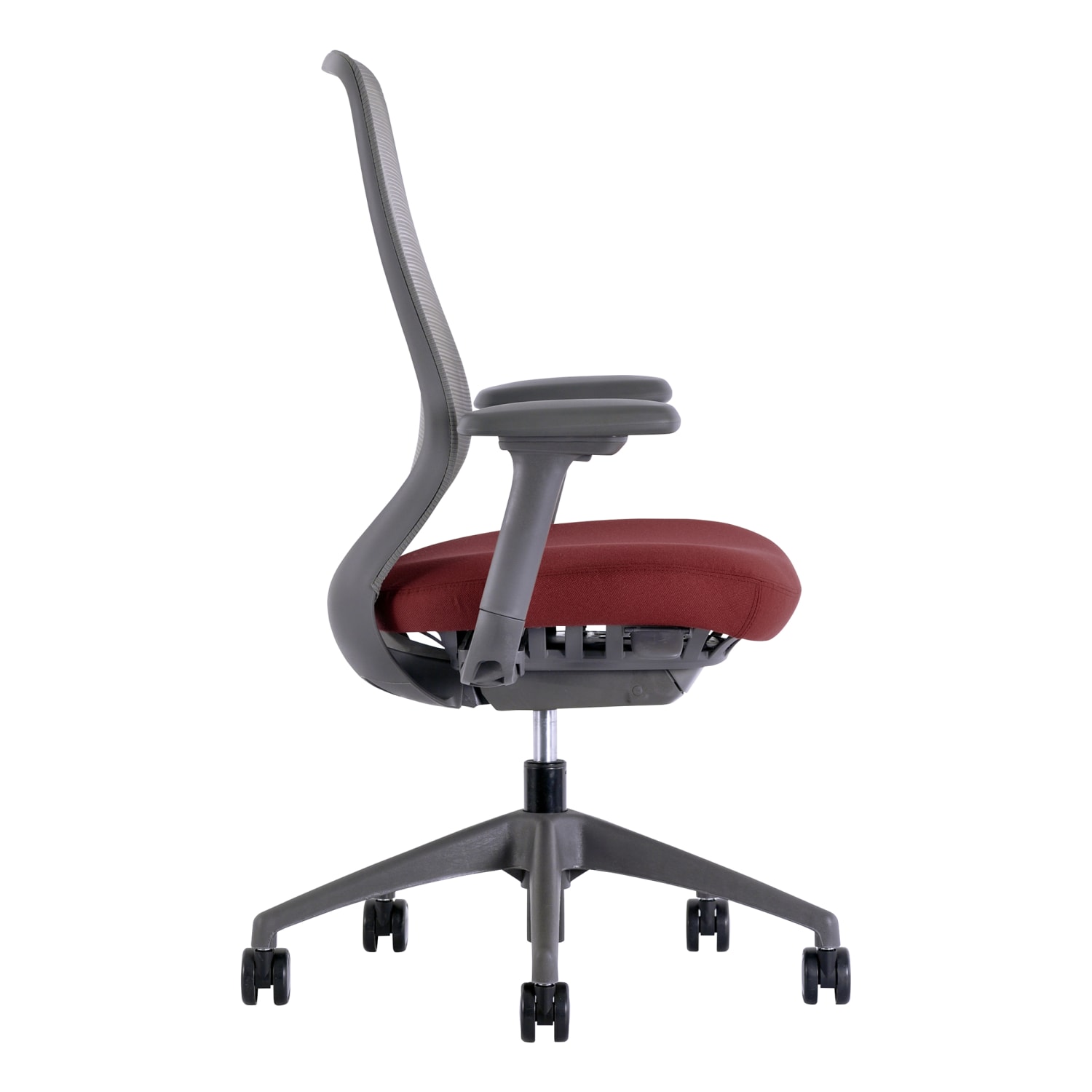 WorkPro 6000 Series Multifunction Ergonomic MeshFabric HighBack Executive Chair Gray FrameRed Seat BIFMA Compliant PopularChairscom WorkPro 6000 Series Multifunction Ergonomic MeshFabric High Back Executive Chair Gray FrameRed Seat BIFMA Compliant PopularChairscom