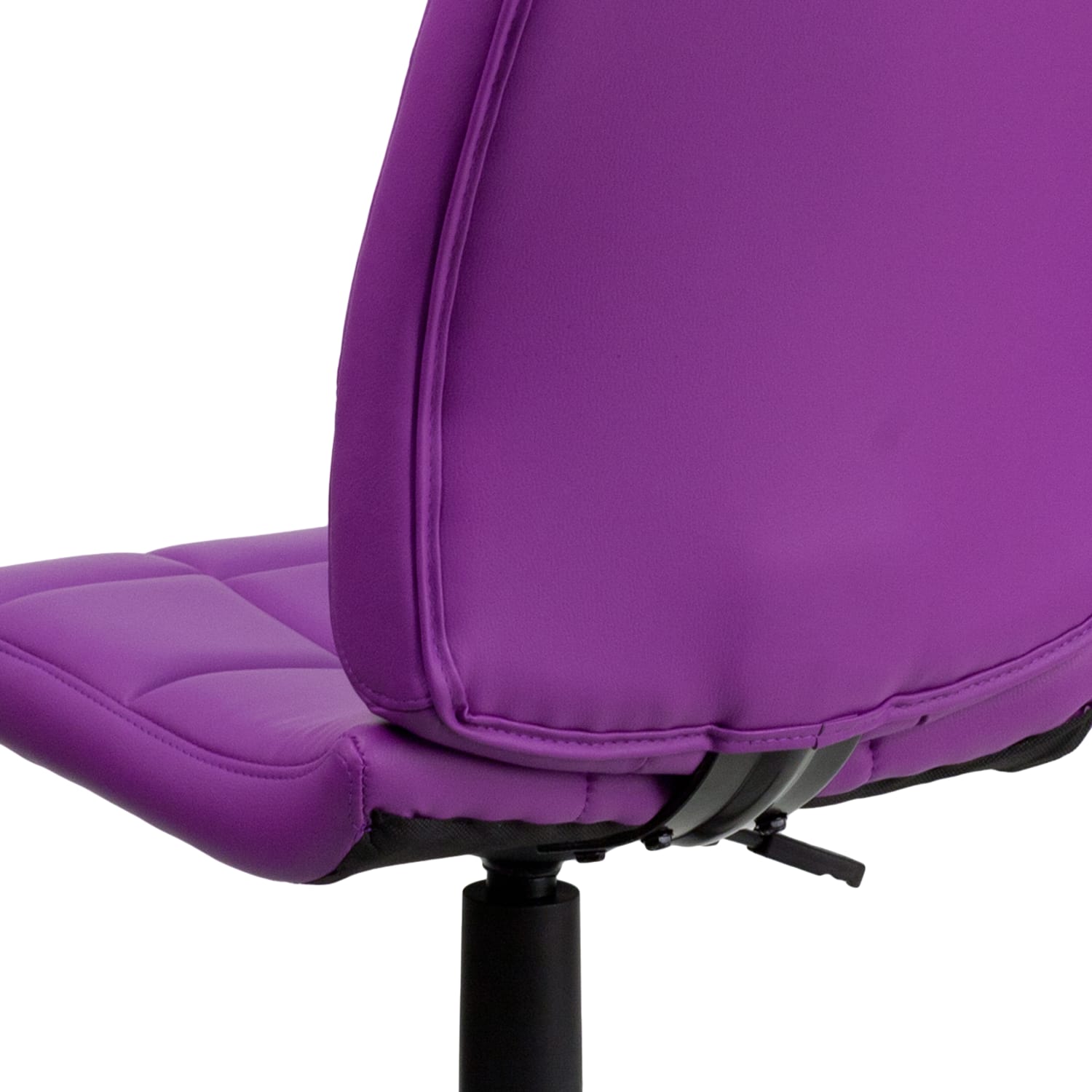 Flash Furniture Quilted Vinyl MidBack Swivel Task Chair PurpleBlack PopularChairscom Flash Furniture Quilted Vinyl Mid Back Swivel Task Chair PurpleBlack PopularChairscom