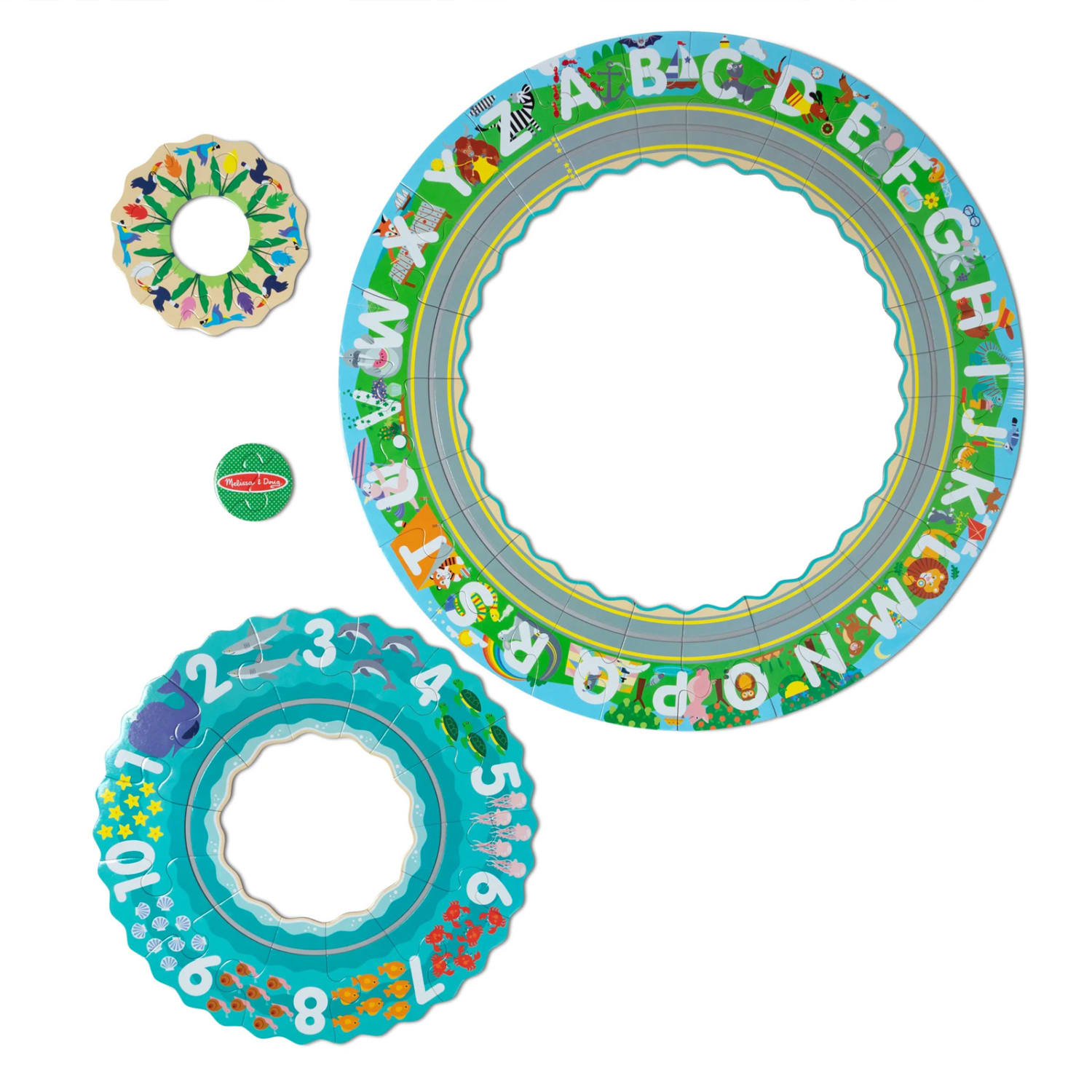 Melissa & Doug Round The Shore Floor Puzzle & Play Set - Image 3