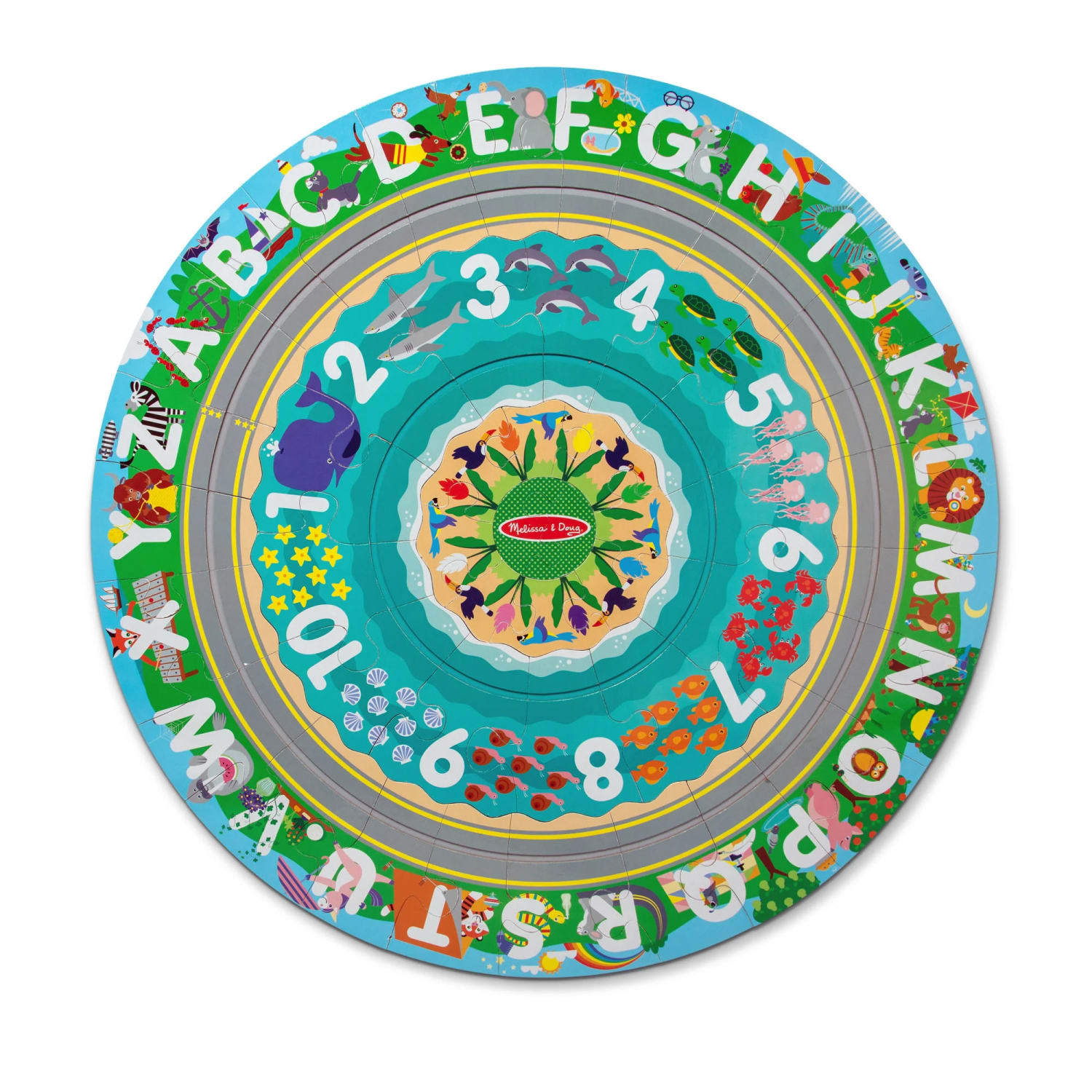 Melissa & Doug Round The Shore Floor Puzzle & Play Set - Image 4