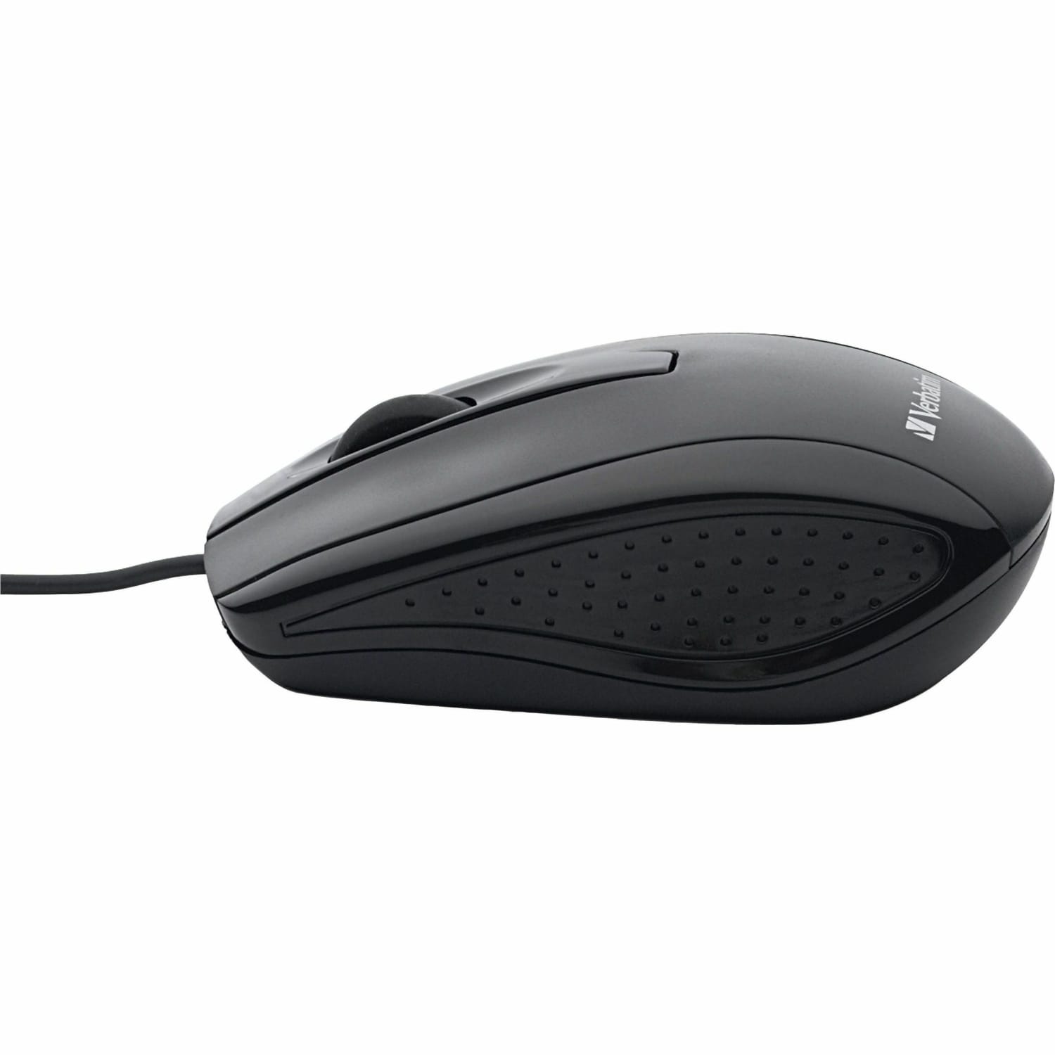Verbatim Corded Optical Mouse - Black - Optical - Cable - Black - Scroll Wheel - 1 Each - Image 3