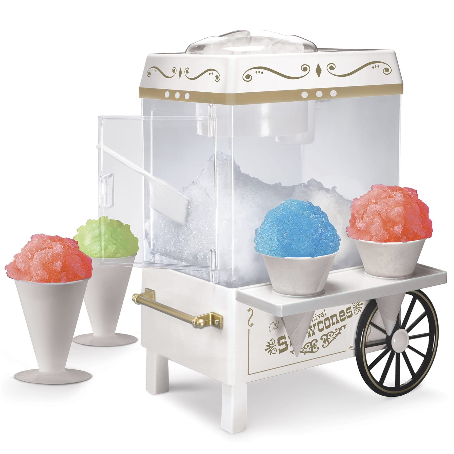 Nostalgia Snow Cone Maker, 10-1/2in x 15-1/2in, White - Image 3