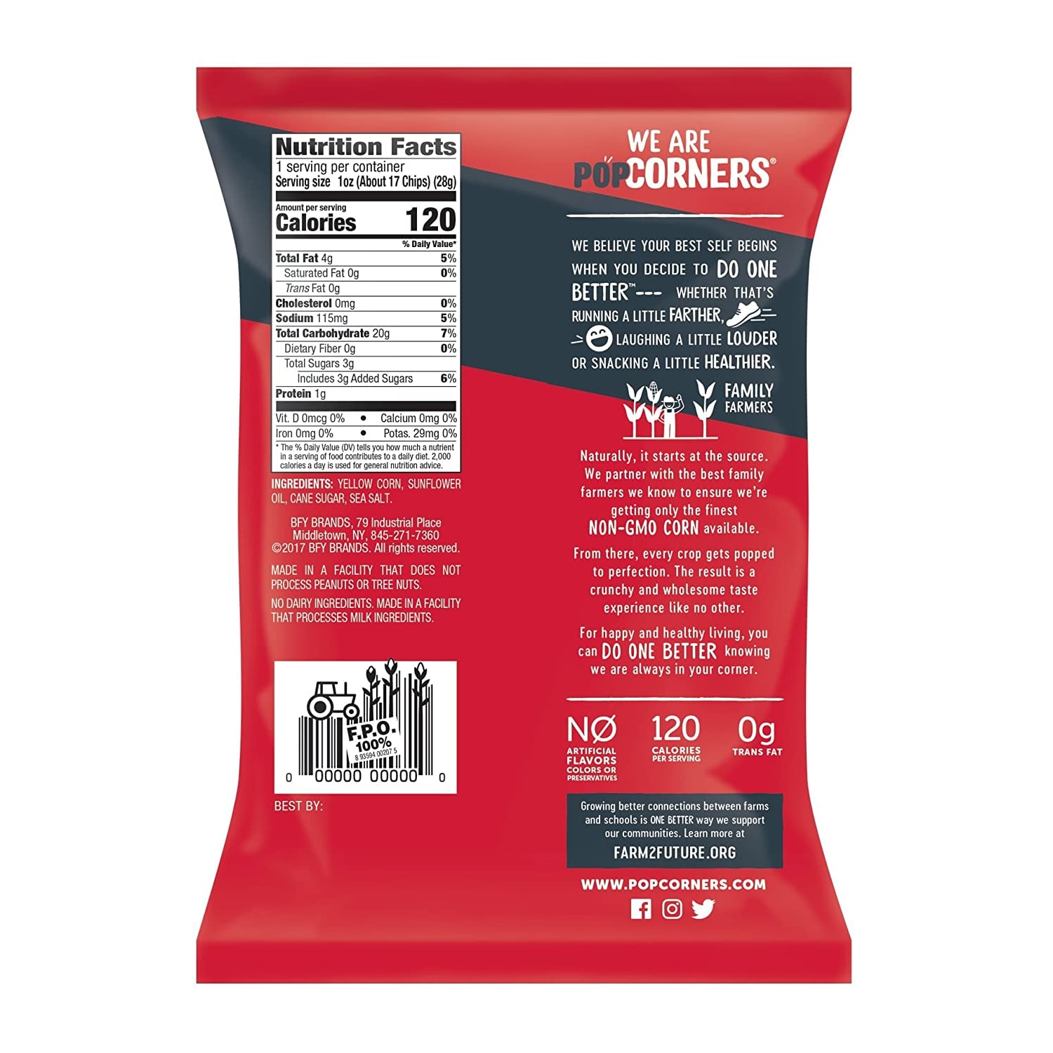 Popcorners Kettle Corn, 1 Oz, Case Of 64 Bags - Image 3