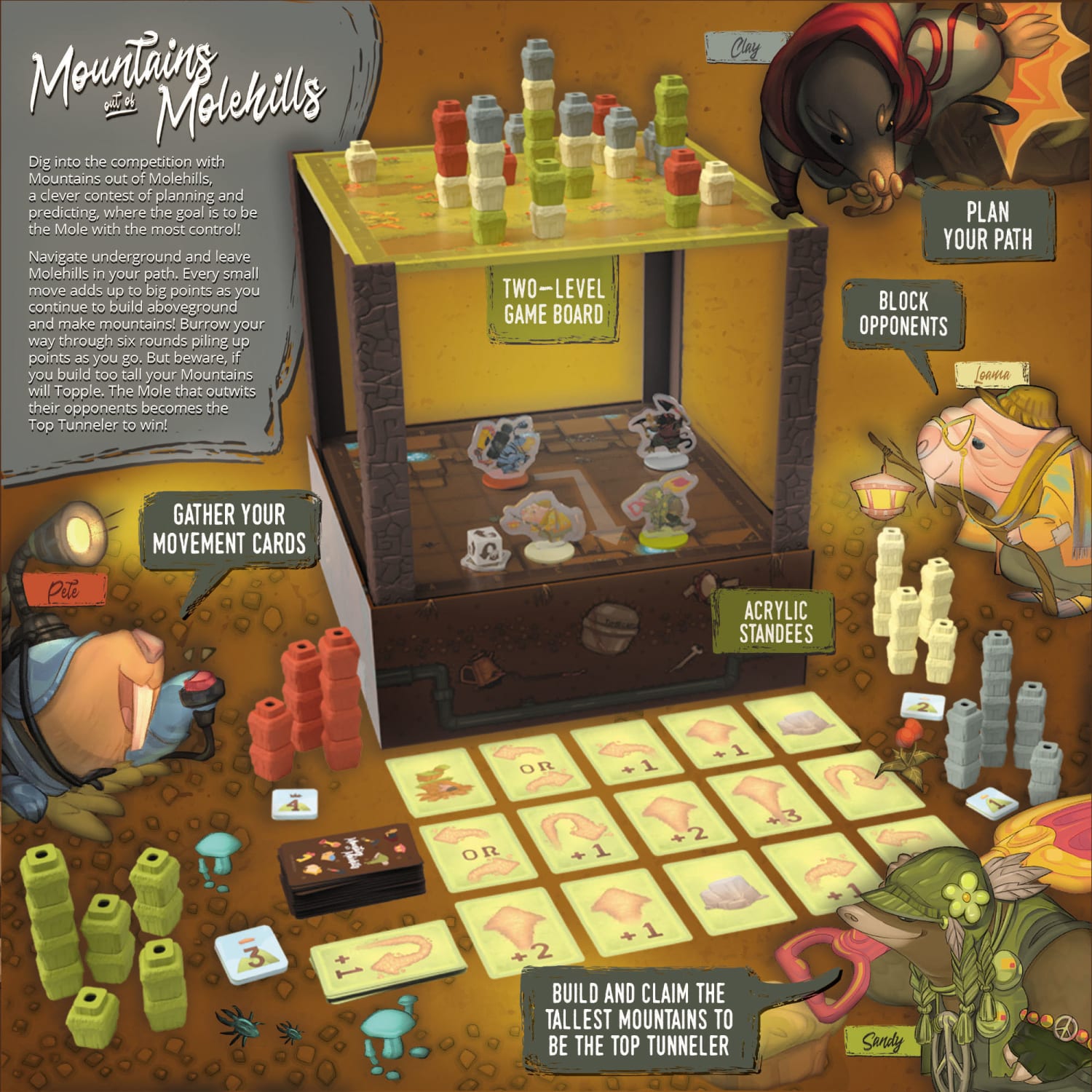 USAopoly Mountains Out Of Molehills Game - Image 5