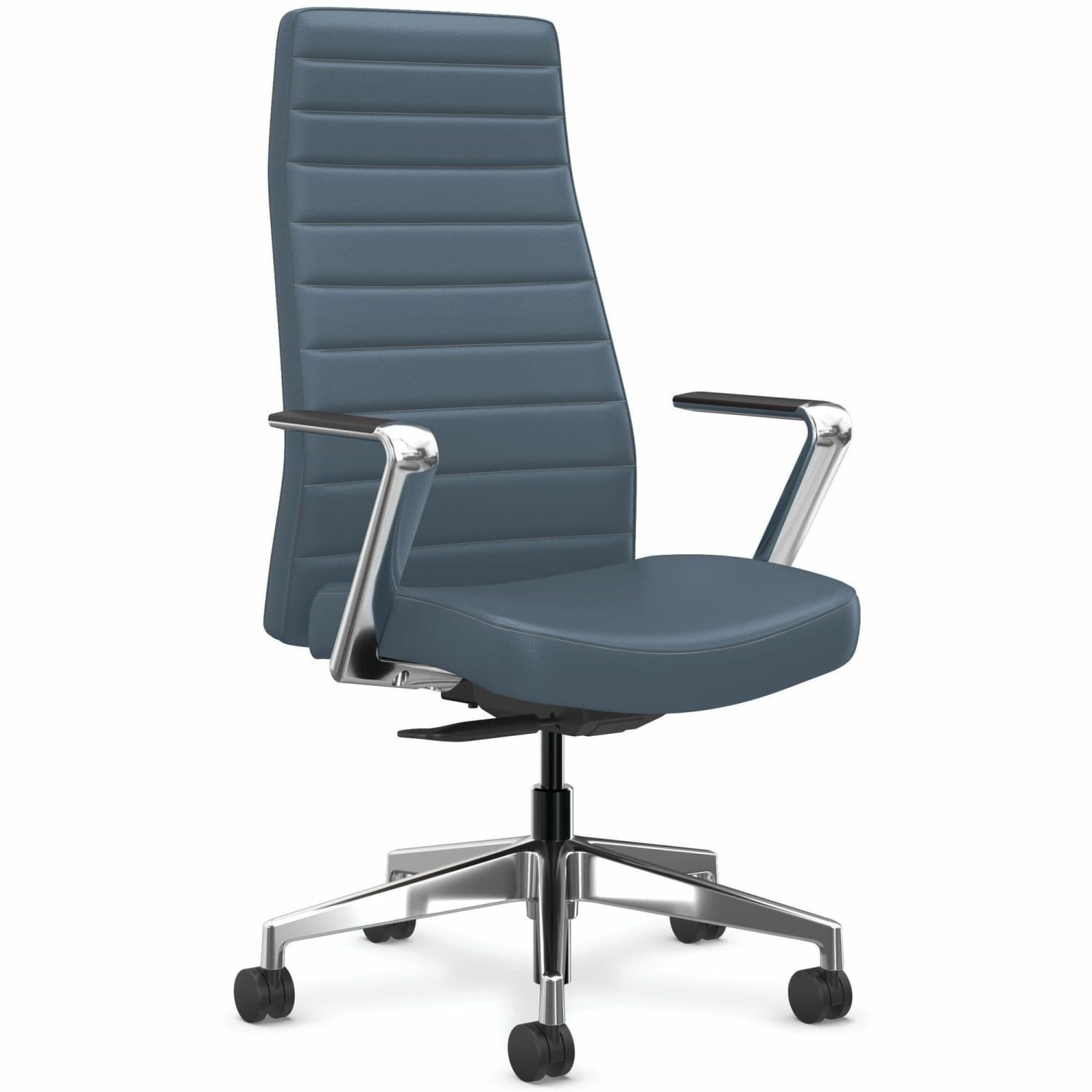 HON Cofi Ergonomic Vinyl High-Back Executive Office Chair, Nimbus/Blue - Image 5