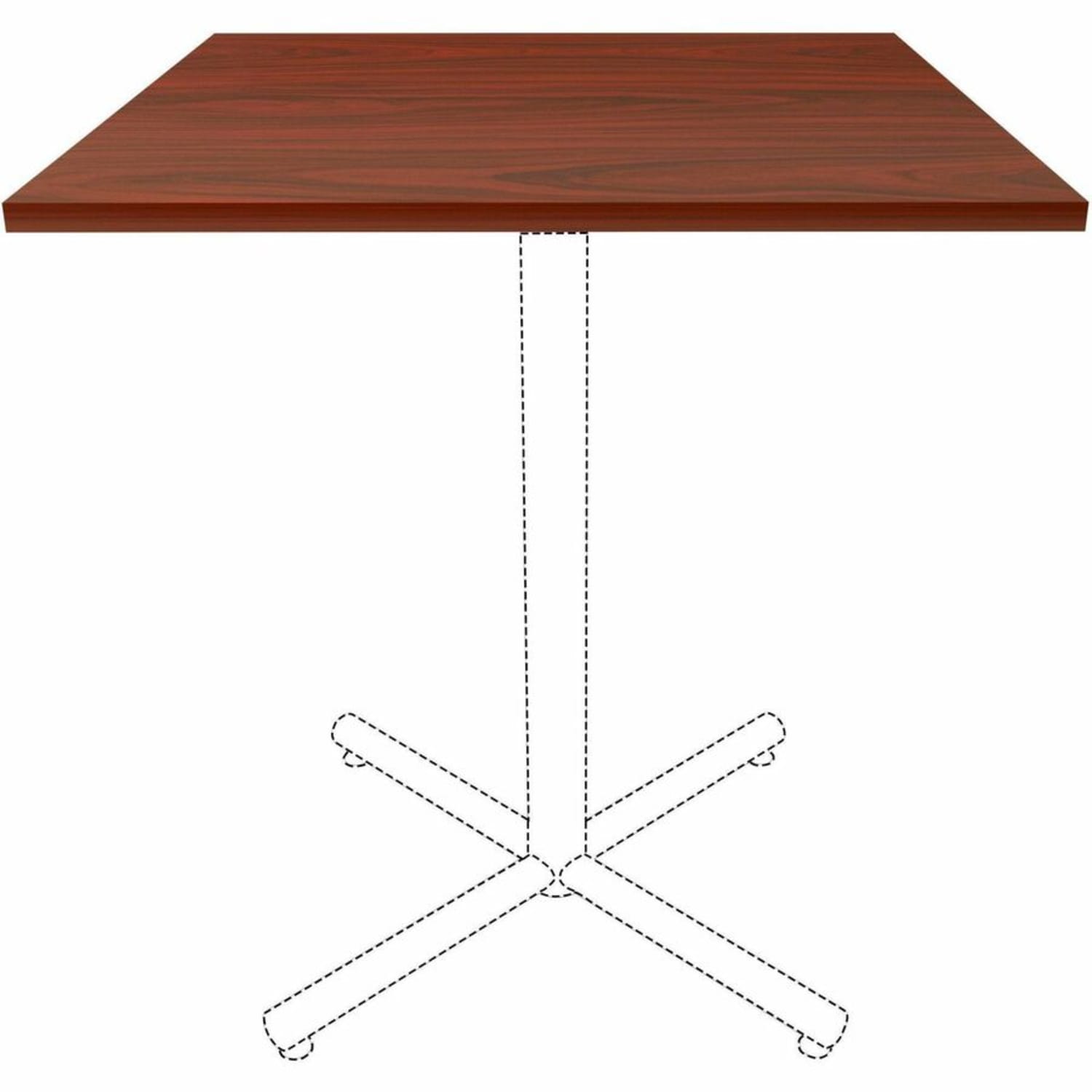 Lorell Hospitality/Conference Tabletop, 36inW x 36inL, Mahogany, 87243 - Image 5