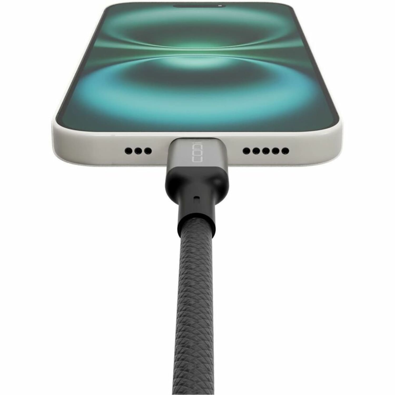 CODi 6ft USB-C to USB-C Braided Nylon Charge & Sync Cable - 6 ft USB-C Data Transfer Cable - First End: 1x USB Type C - A01069 - Image 5