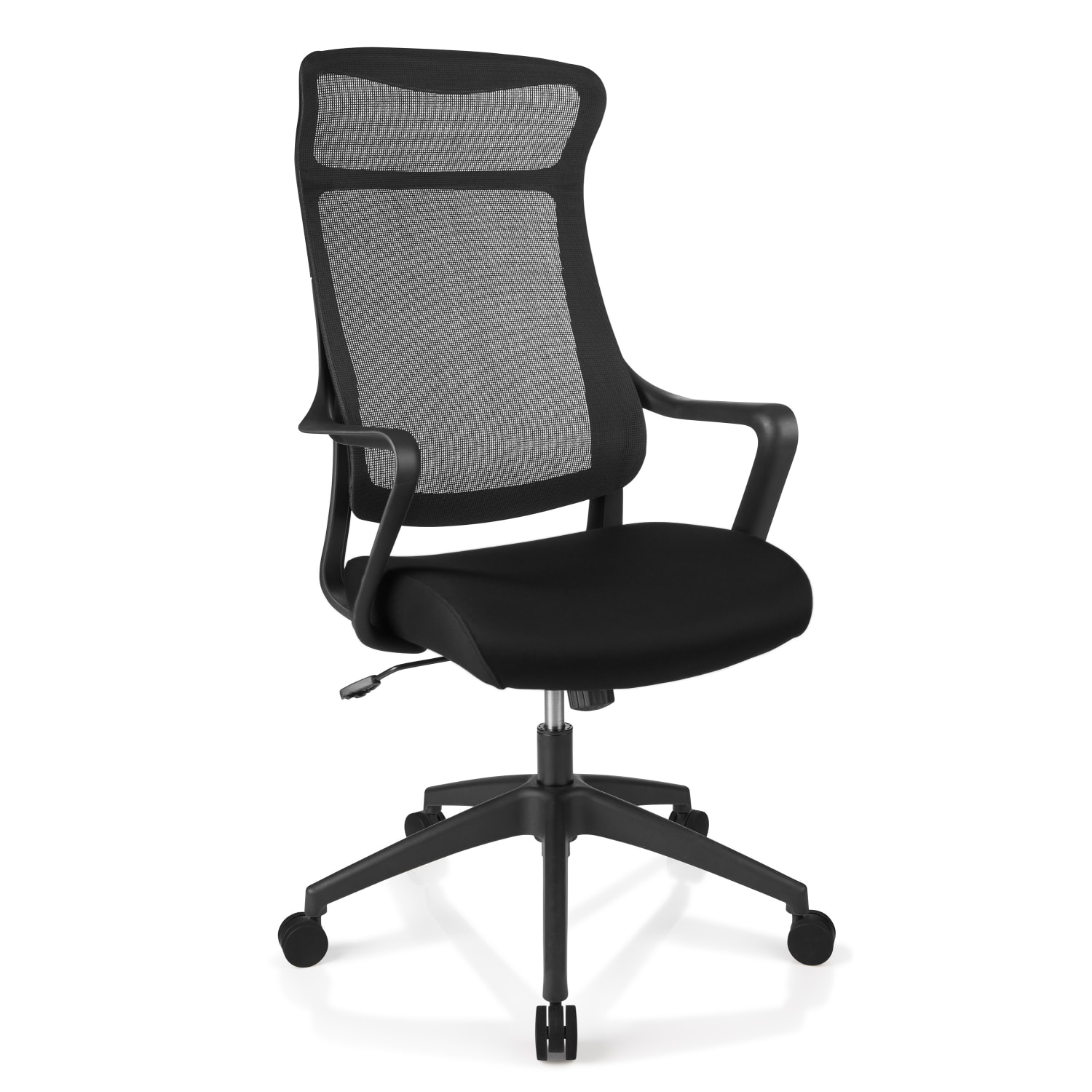 Realspace Lenzer Mesh High-Back Task Office Chair, Black, BIFMA Compliant