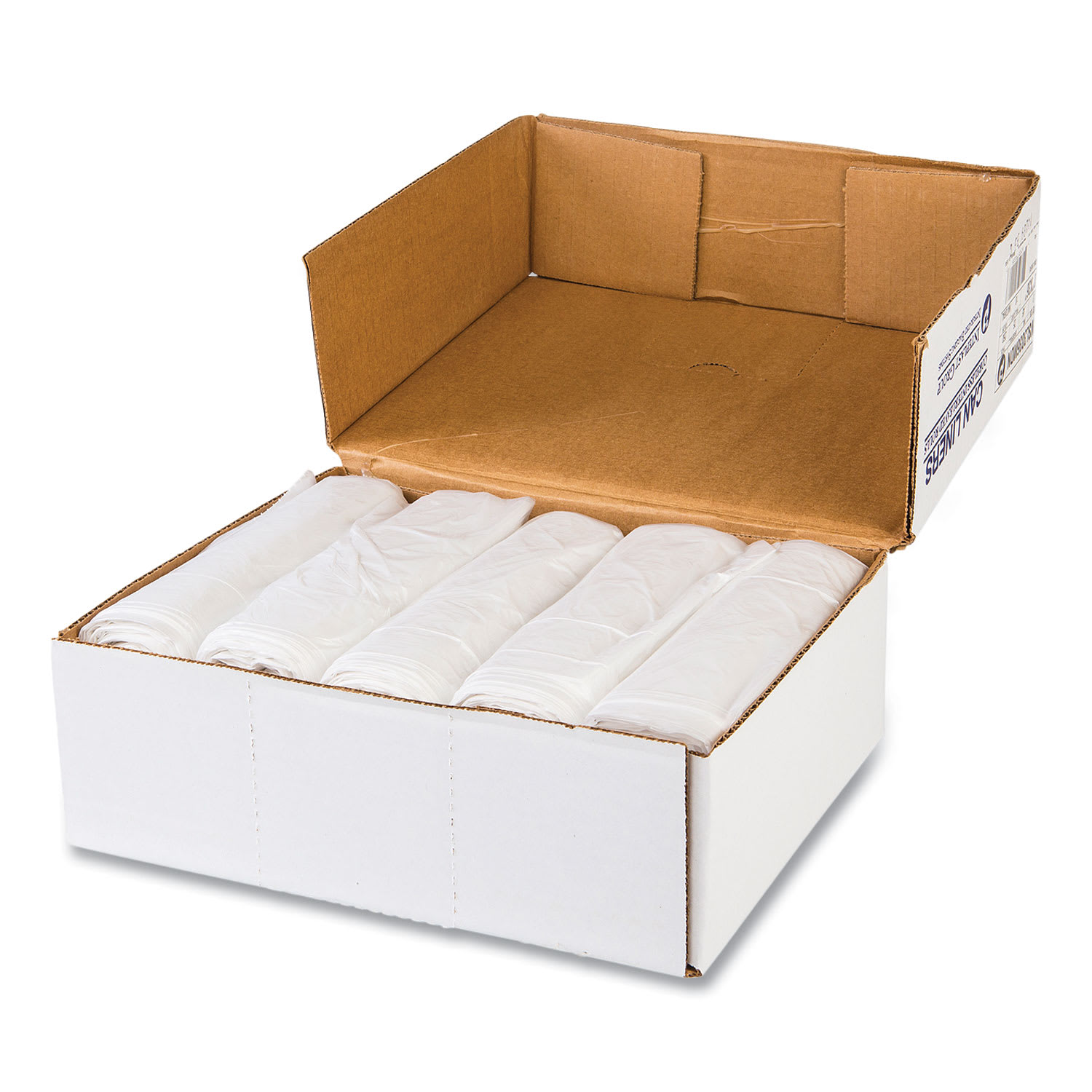 Inteplast Group High-Density Commercial Can Liner Value Pack, 30 gal, 11 mic, 30in x 36in, Clear, Interleaved Roll, 25 Bags/Roll, 20 Rolls/CT - Image 3