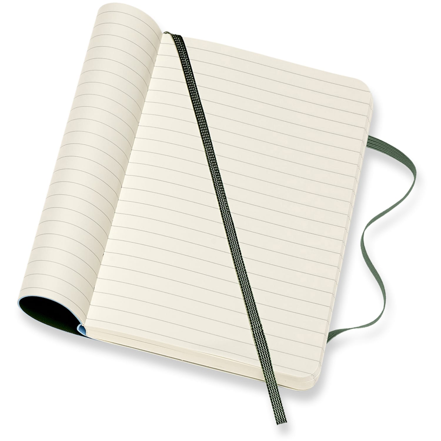 Moleskine Classic Soft Cover Notebook, 3-1/2in x 5-1/2in, Ruled, 192 Pages, Myrtle Green - Image 3