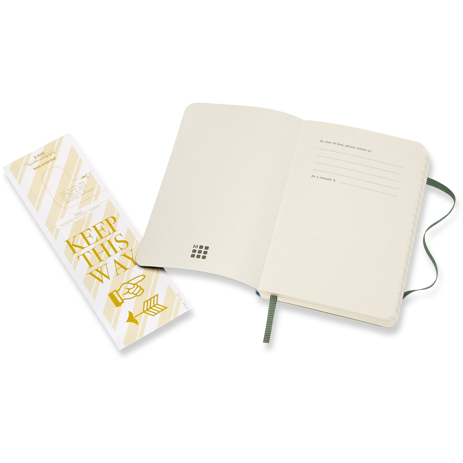 Moleskine Classic Soft Cover Notebook, 3-1/2in x 5-1/2in, Ruled, 192 Pages, Myrtle Green - Image 4