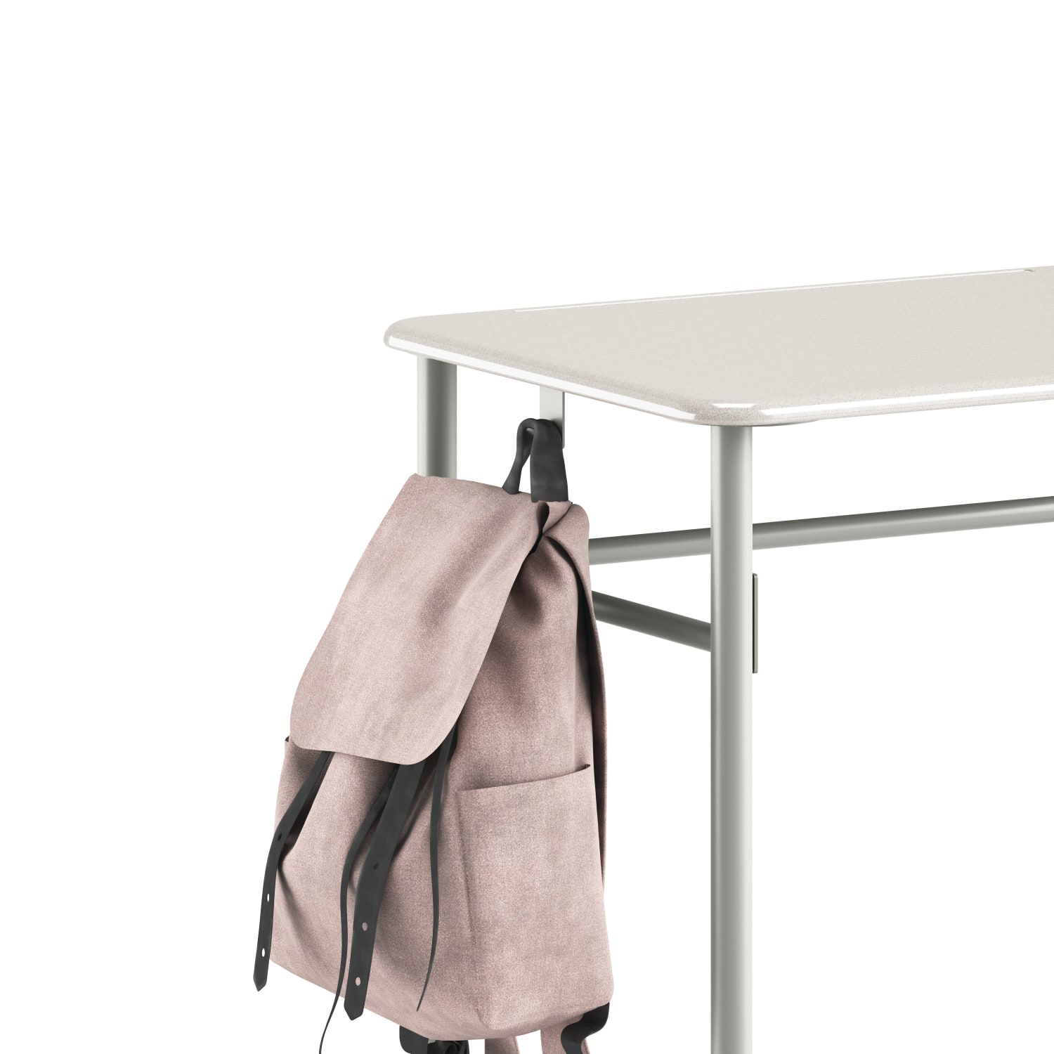 HON SmartLink Backpack Hooks, 1-3/4inH x 2-1/4inW x 2-1/16inD, Silver, Carton Of 10 Hooks - Image 4