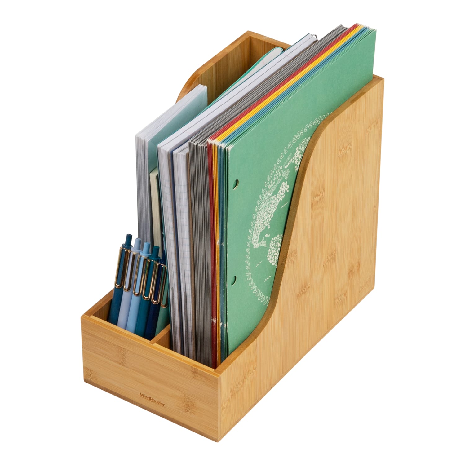 Mind Reader Vertical File Storage, 10inH x 11inW x 6inD, Brown - Image 5