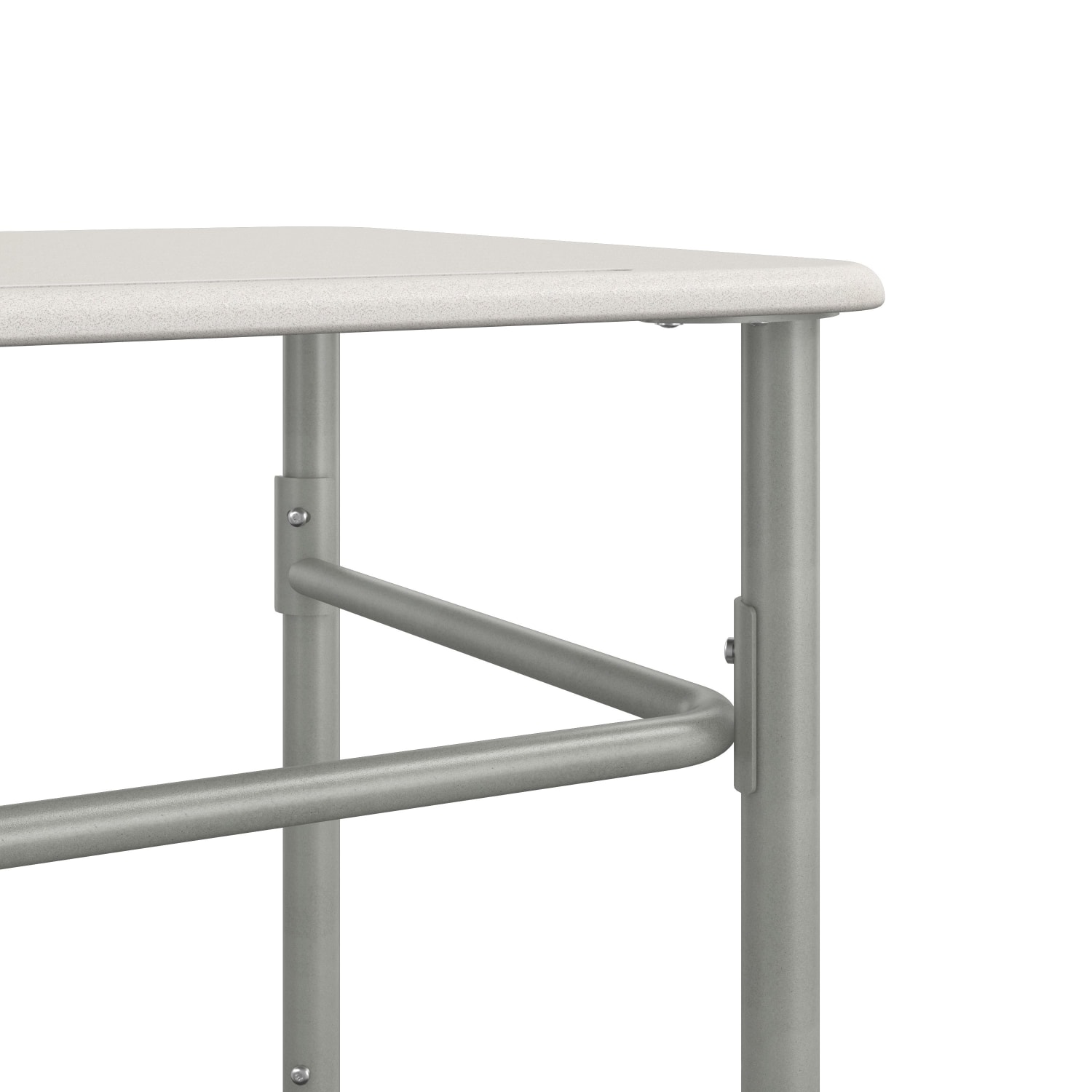 HON SmartLink 26inW Student Desks, White/Platinum Metallic, Set Of 2 Desks - Image 3