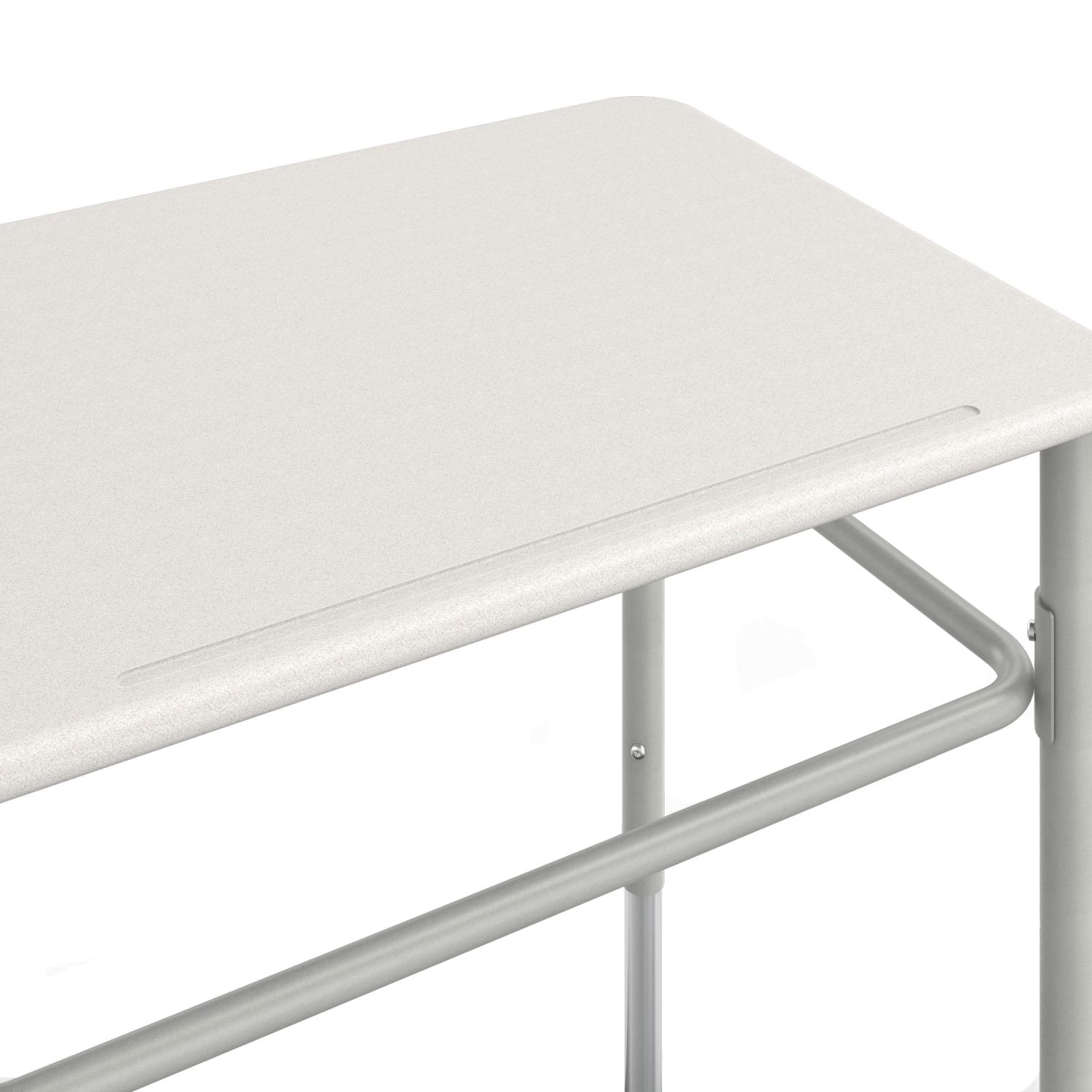 HON SmartLink 26inW Student Desks, White/Platinum Metallic, Set Of 2 Desks - Image 4