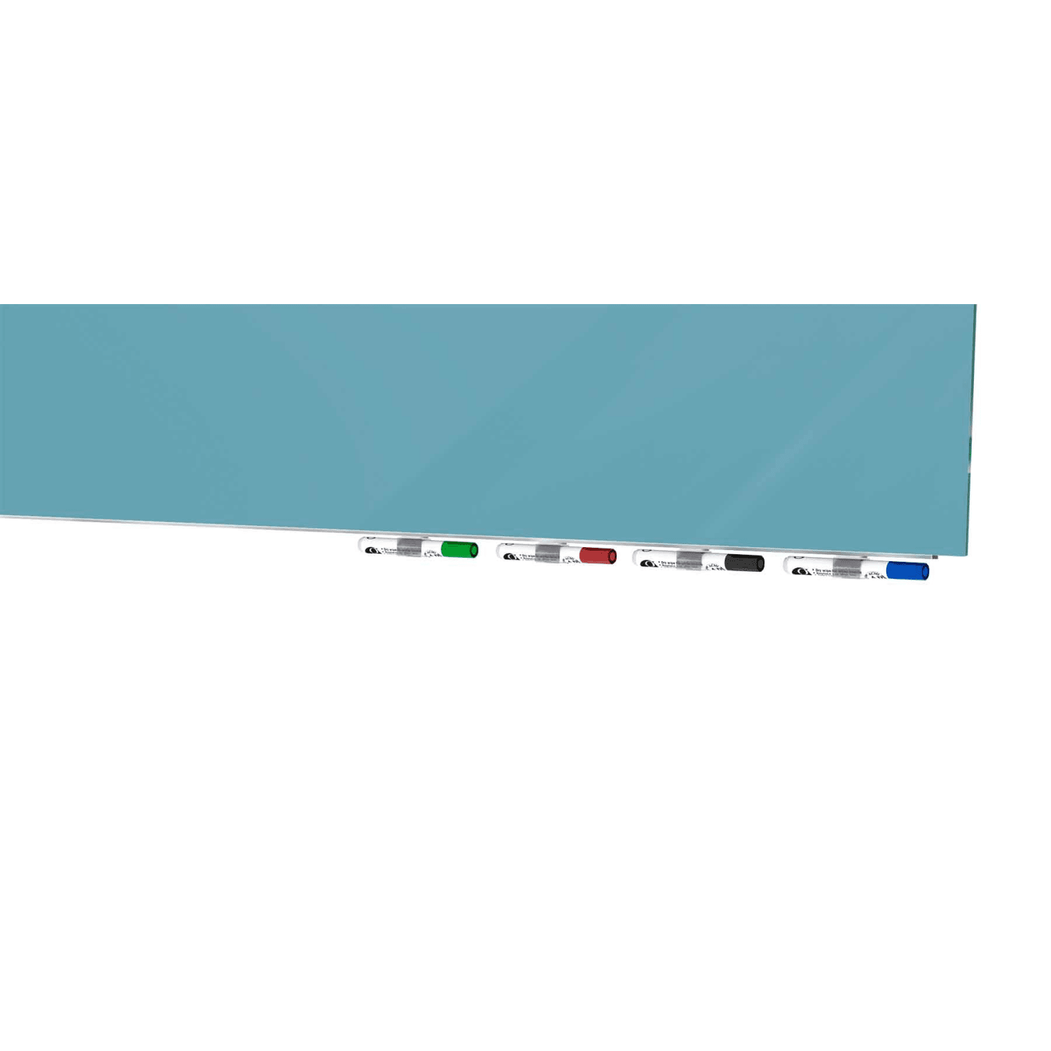 Ghent Aria Low-Profile Magnetic Glass Whiteboard, 60in x 36in, Denim - Image 3