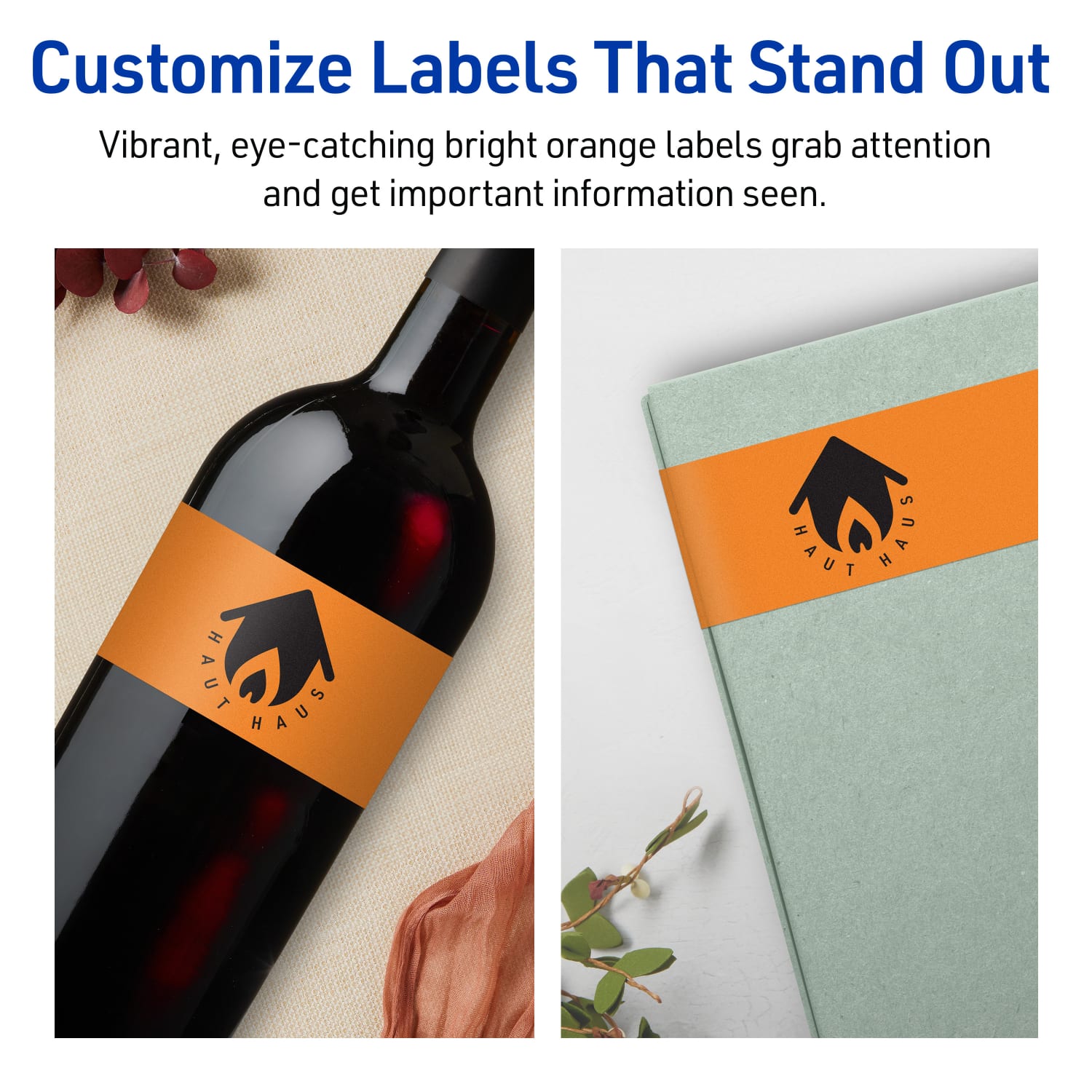 Avery Printable Labels, 94266-BOP10, Rectangle, 11in x 4-1/4in, Matte Bright Orange, Pack of 20 - Image 4
