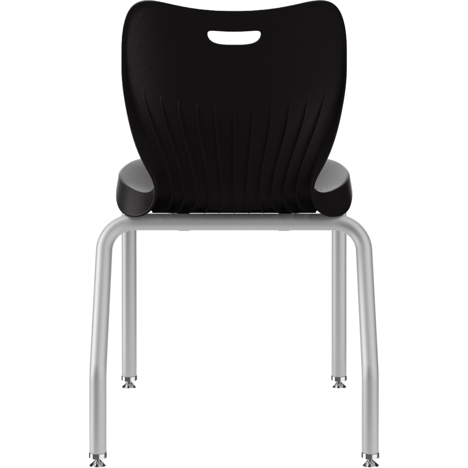 HON SmartLink 4-Leg Chairs, Onyx/Platinum, Set Of 4 Chairs - Image 3