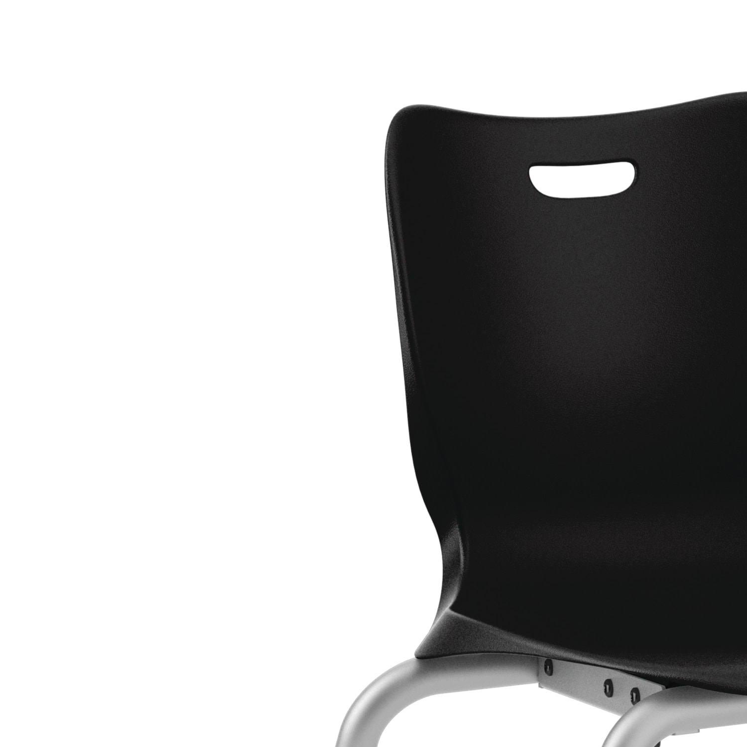 HON SmartLink 4-Leg Chairs, Onyx/Platinum, Set Of 4 Chairs - Image 4
