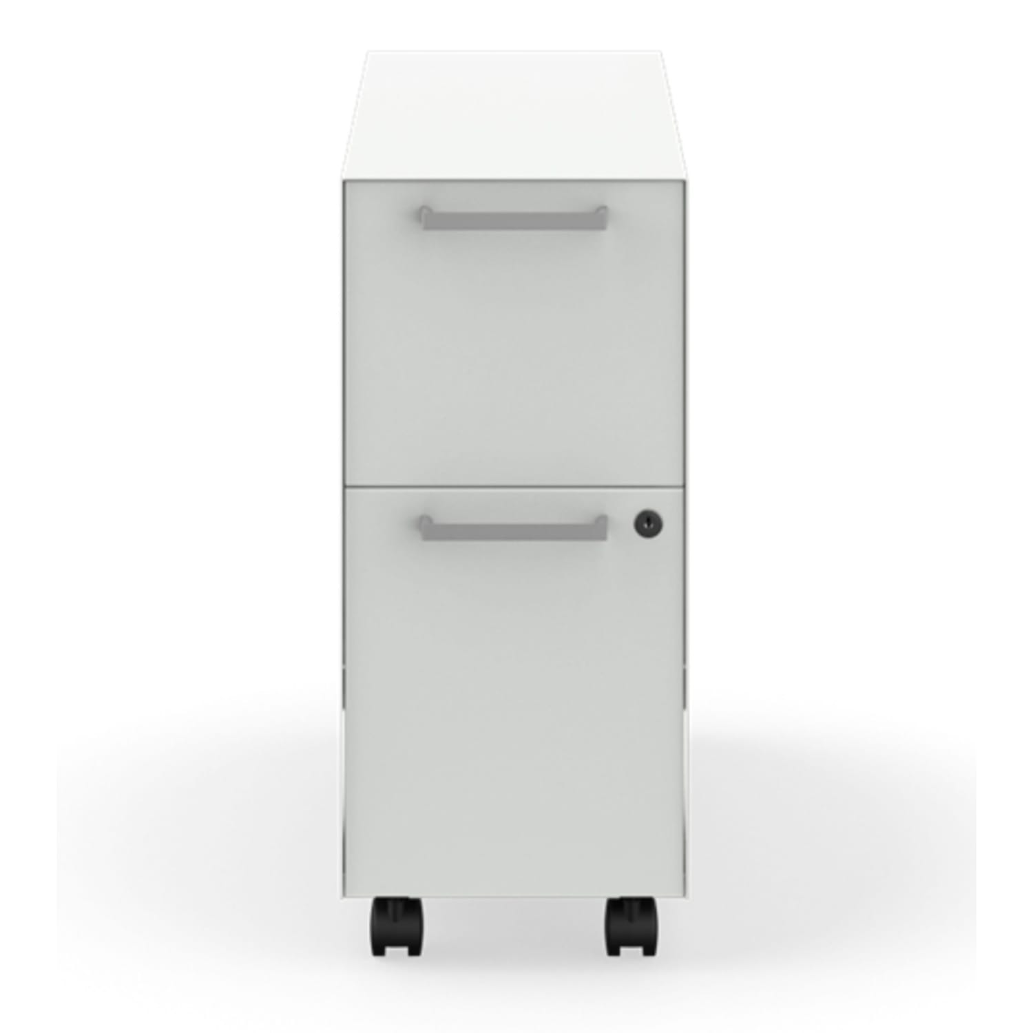 HON Fuse 10inW Mobile Slim Pedestal, Designer White - Image 5