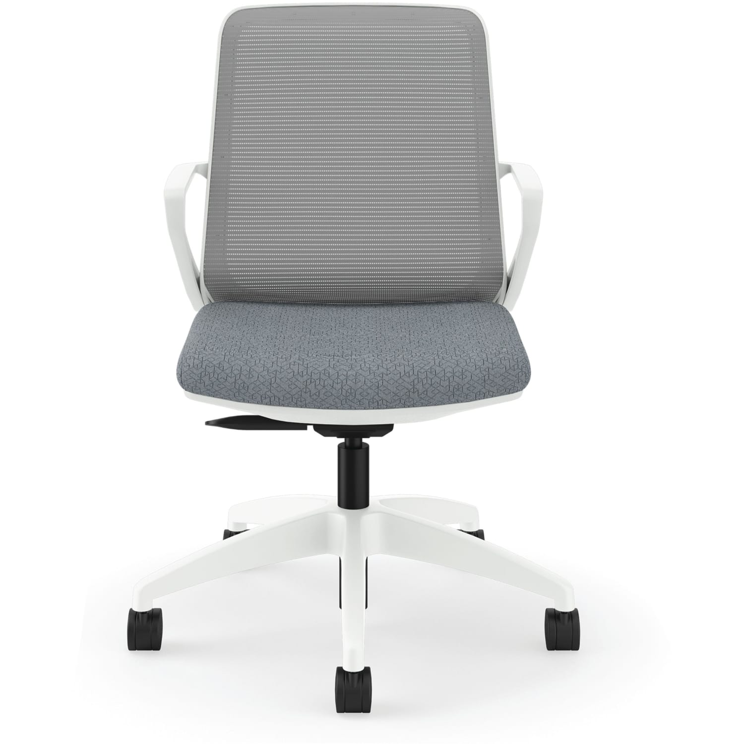 HON Cliq Ergonomic Mid-Back Light Task Chair, Basalt/Designer White - Image 3