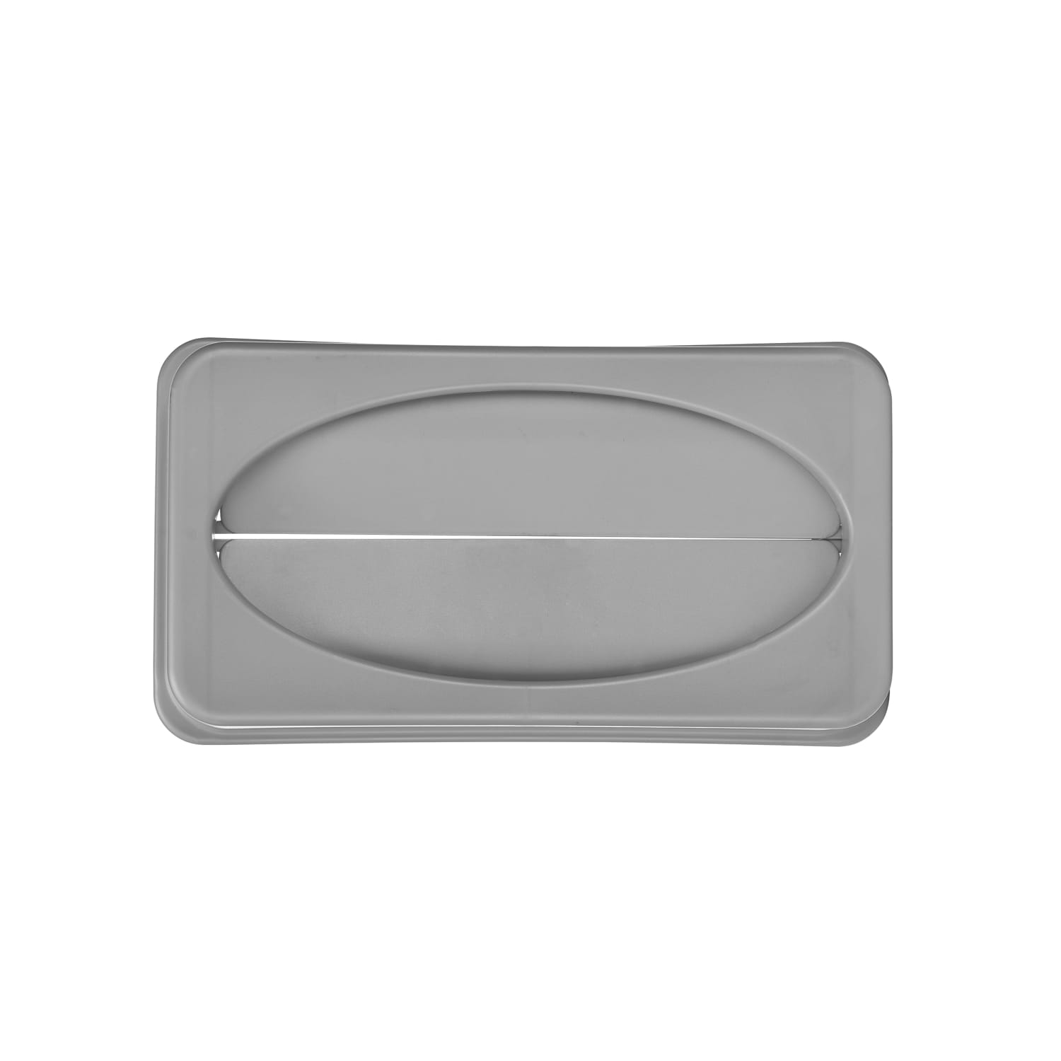 Alpine Slim Swinging Trash Can Lids, 20in x 12in, Gray, Pack Of 2 Lids - Image 6