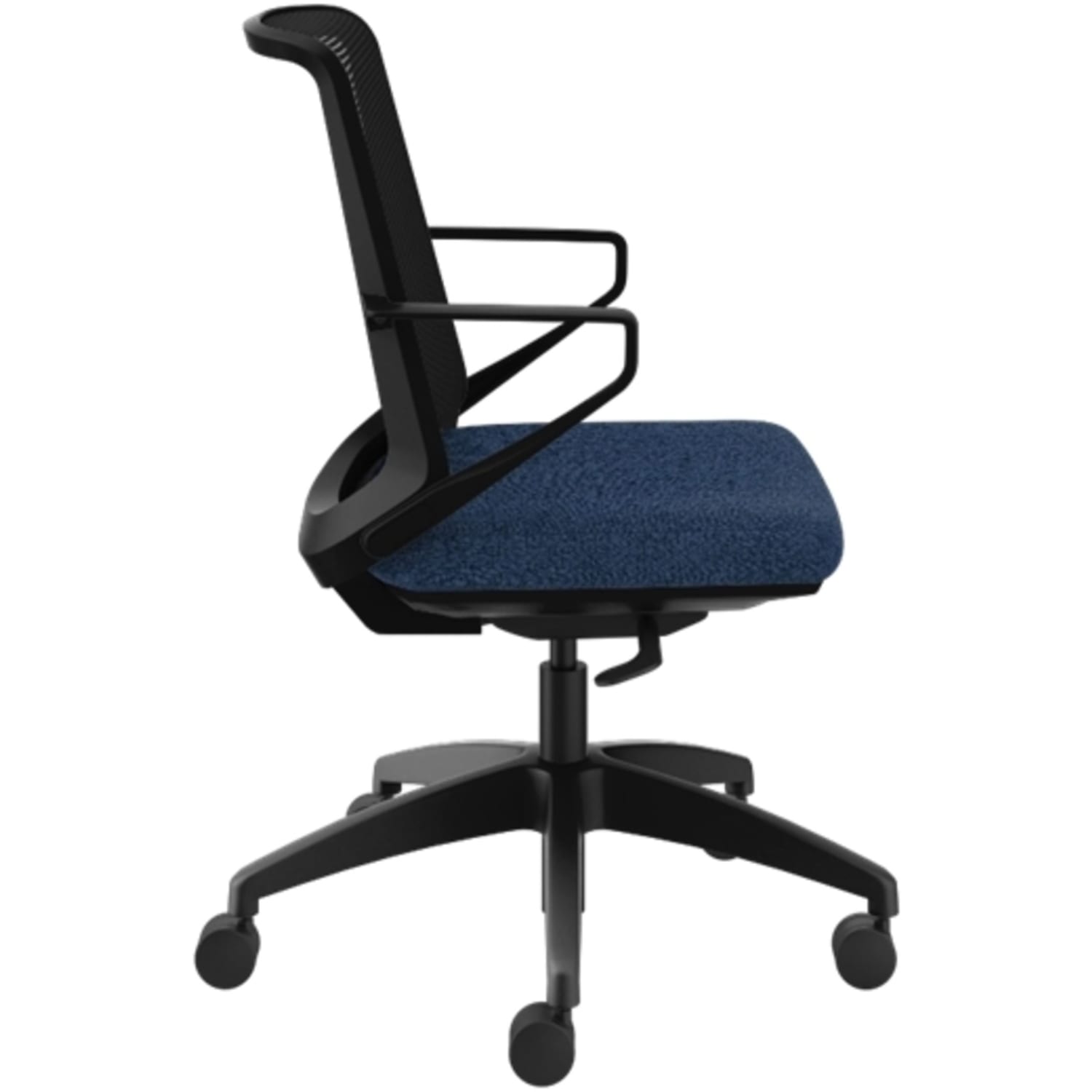 HON Cliq Ergonomic Mid-Back Light Task Chair, Navy/Black - Image 4