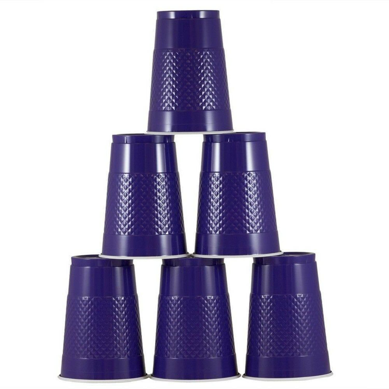 JAM PAPER Plastic Party Cups, 16 oz, Violet / Dark Purple, 20 Glasses/Pack - Image 3