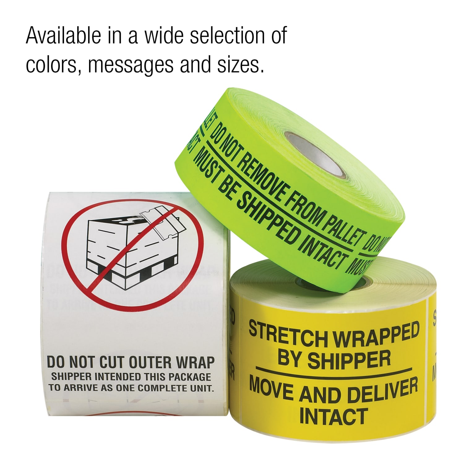 Tape Logic Preprinted Pallet Protection Labels, DL3171, 5in x 3in, "If Seal Is Broken Check Contents," Fluorescent Red, Roll Of 500 - Image 4