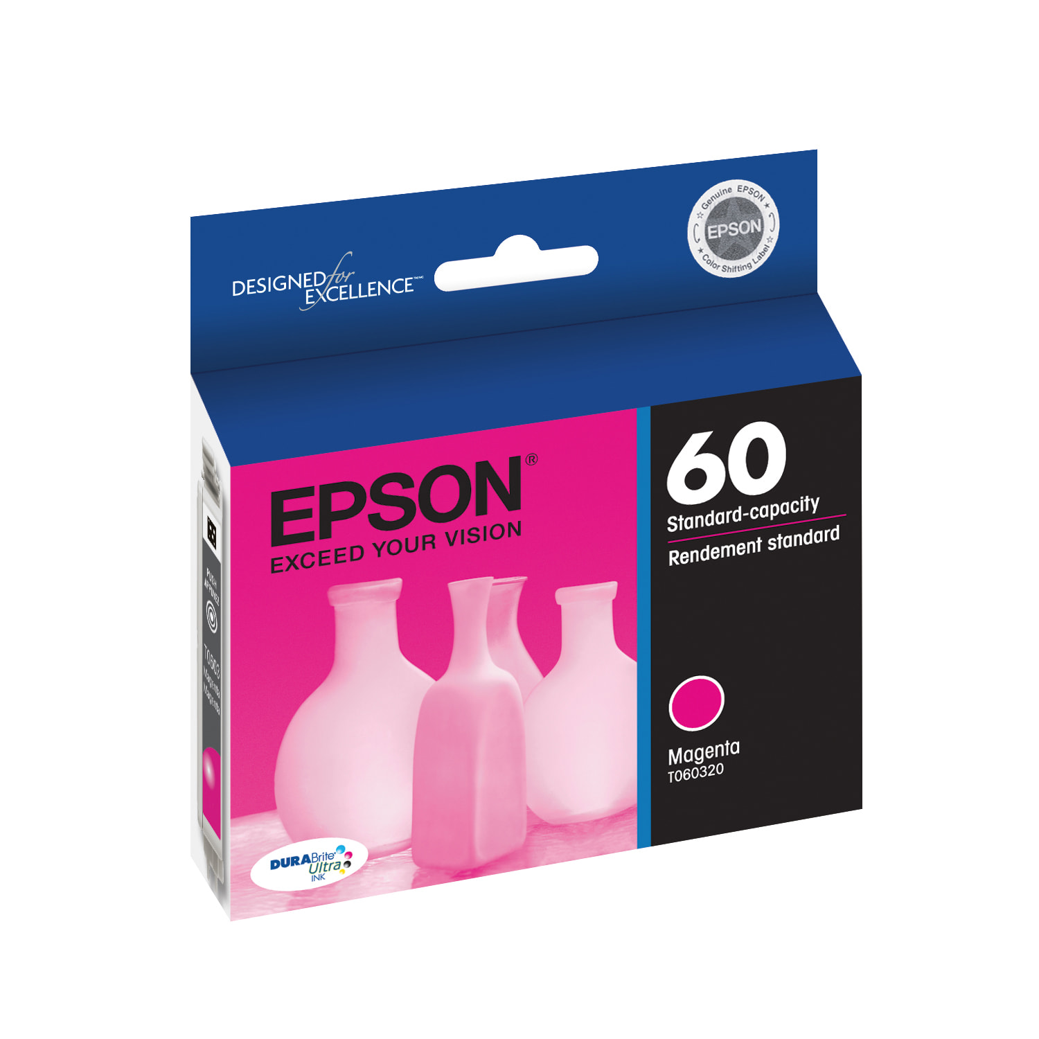 Epson 60 DuraBrite Ultra Magenta Ink Cartridge, T060320-S - Image 3
