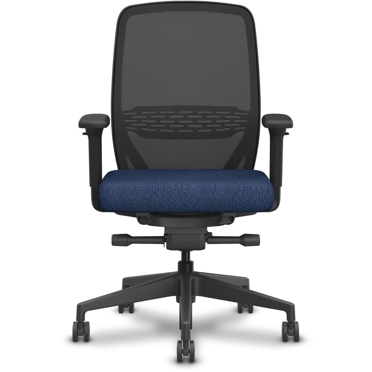 HON Nucleus Ergonomic Mesh-Back Work Chair, Navy/Black - Image 4