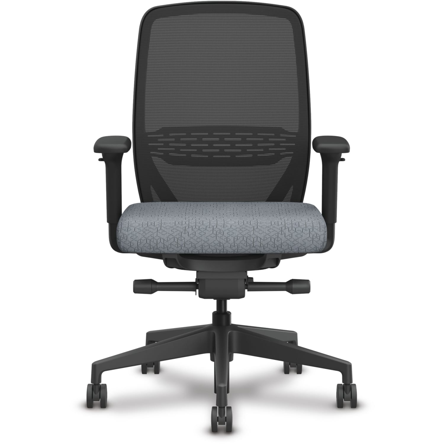 HON Nucleus Ergonomic Mesh-Back Work Chair, Basalt/Black - Image 4