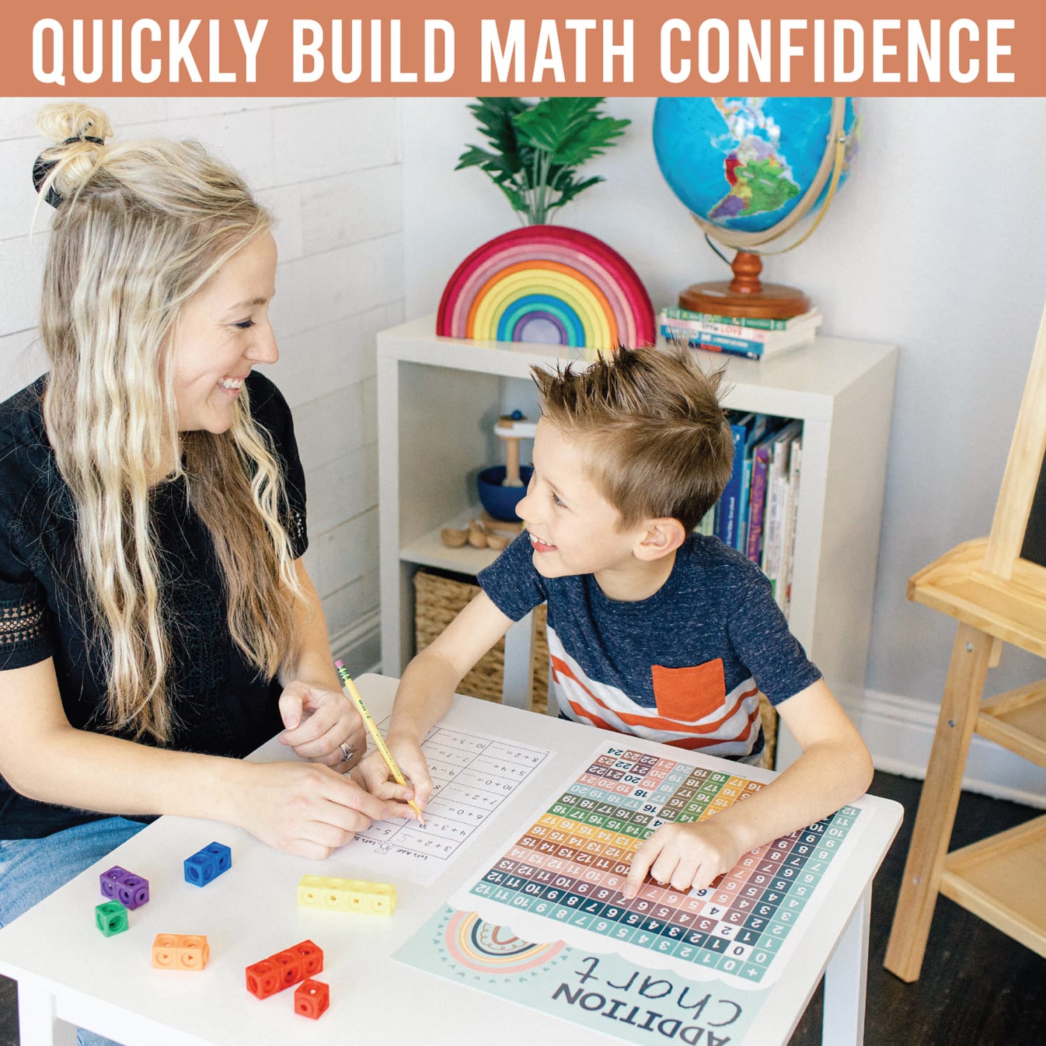 Hadley Designs Laminated Posters, Boho Math Multiplication and Division Elementary, Set Of 12 - Image 6