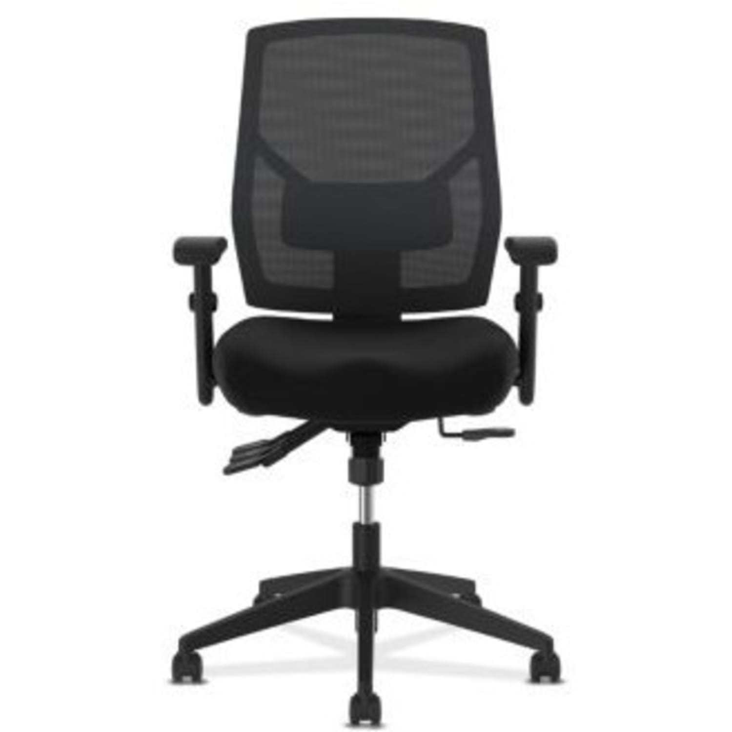 HON Crio Ergonomic Leather High-Back Task Chair With Asynchronous Control, Black - Image 5