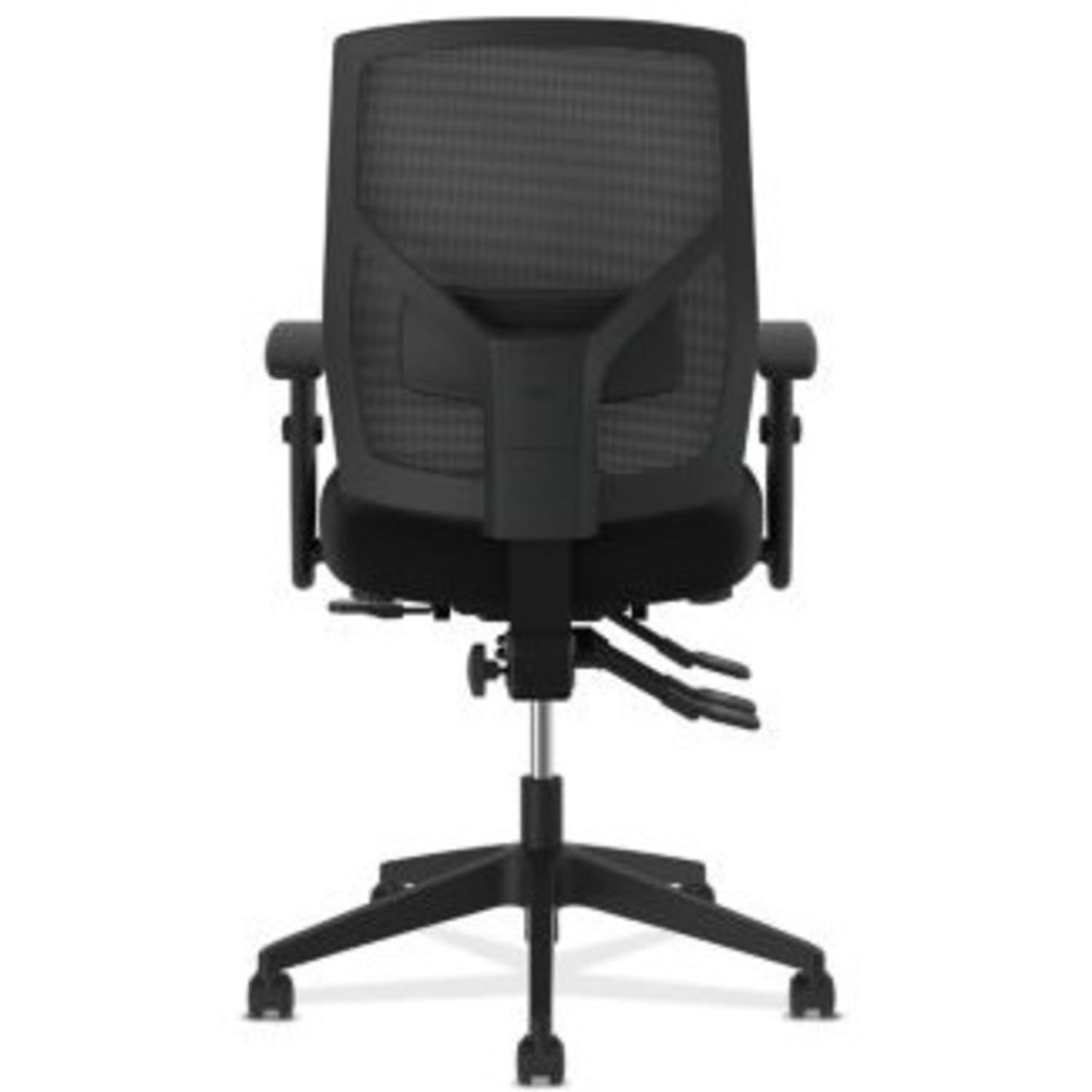 HON Crio Ergonomic Leather High-Back Task Chair With Asynchronous Control, Black - Image 8