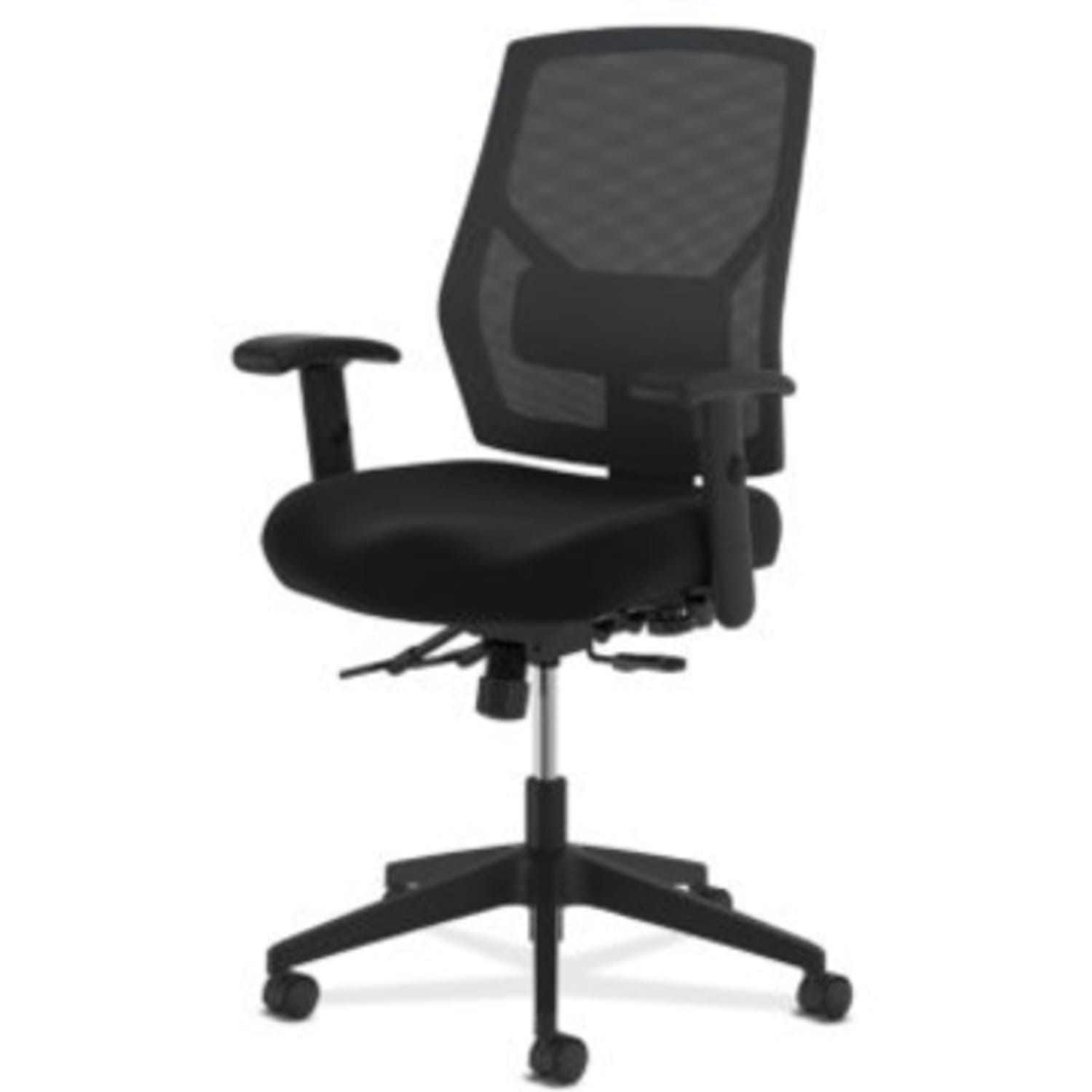 HON Crio Ergonomic Leather High-Back Task Chair With Asynchronous Control, Black - Image 9