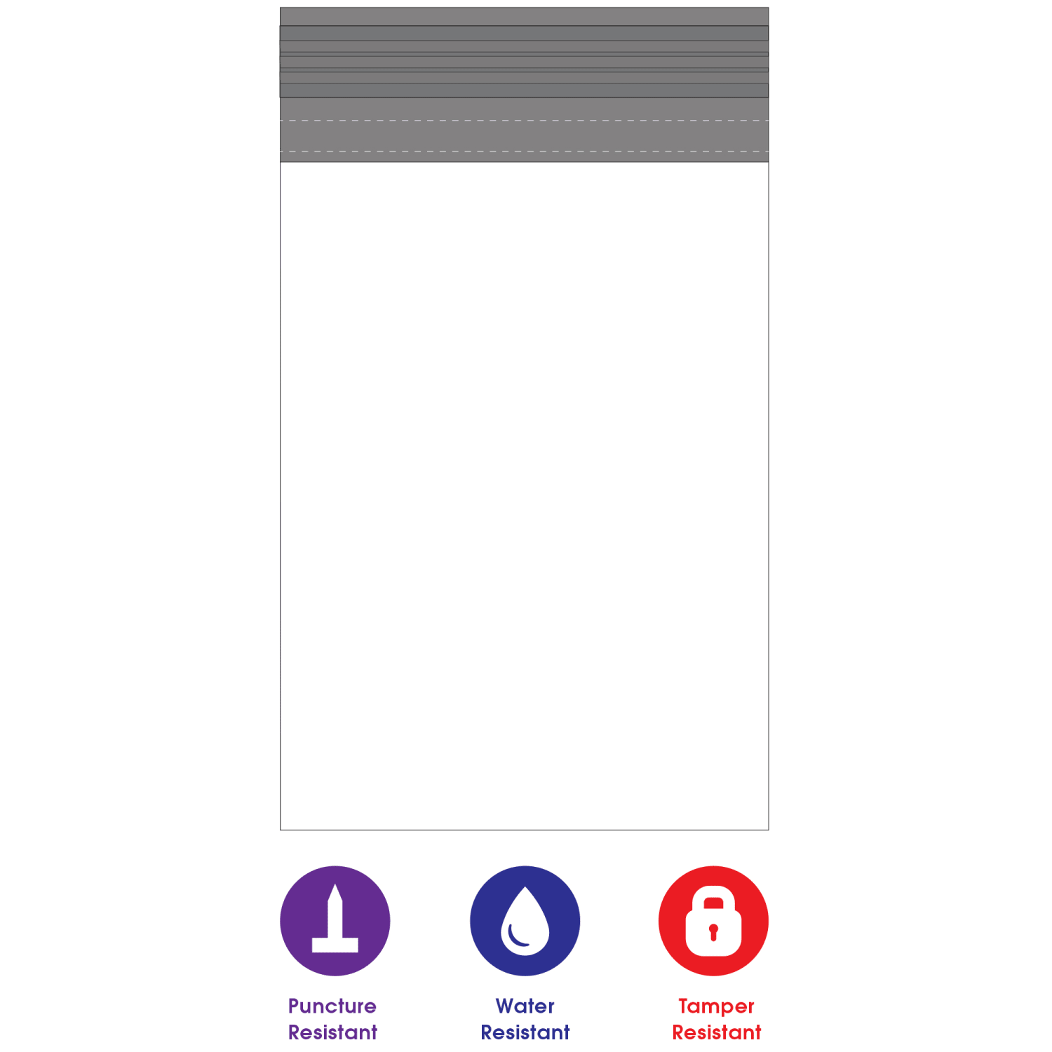 Partners Brand Poly Mailers, 14in x 17in, White, Case Of 500 - Image 5
