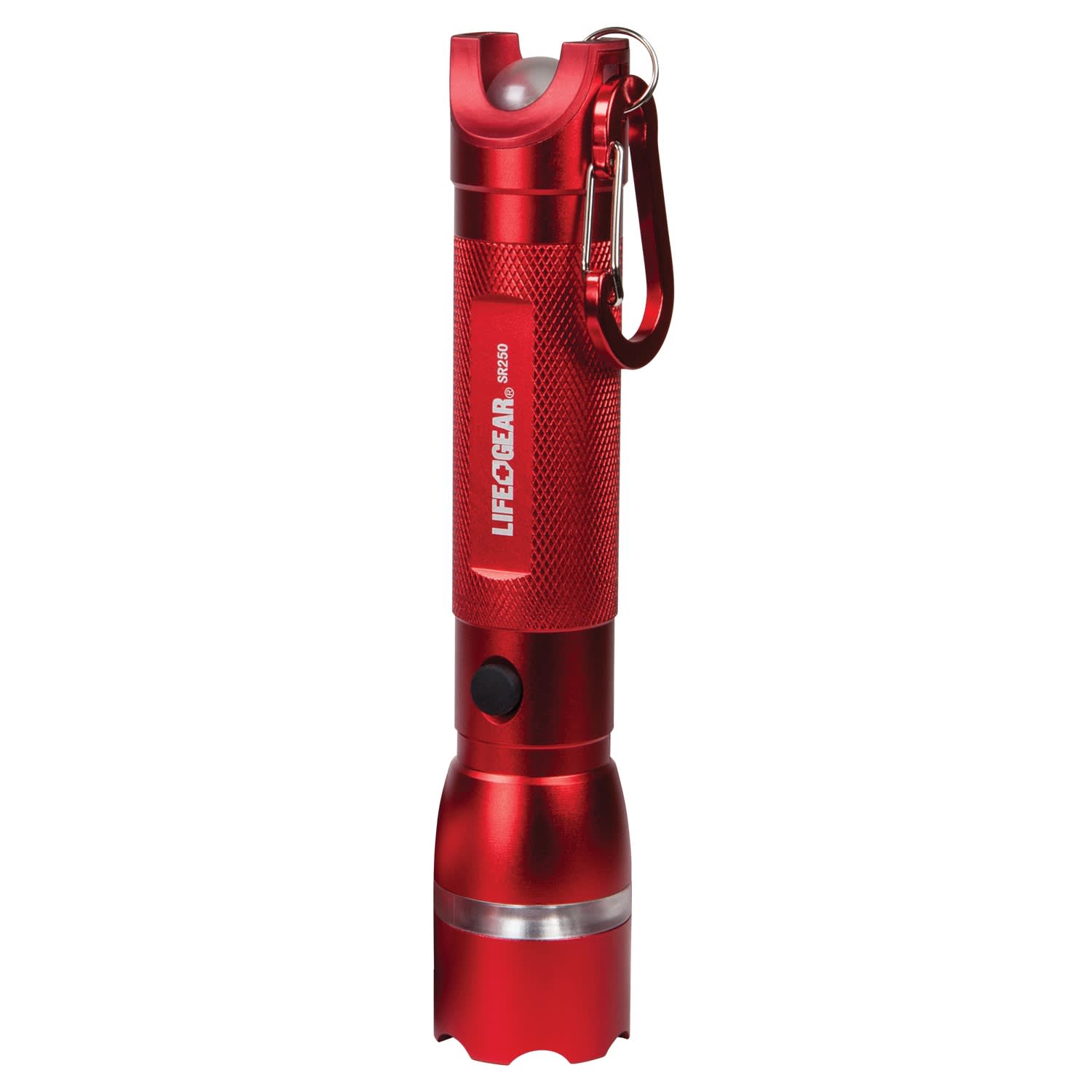 Life+Gear 4W Battery-Powered Non-Rechargeable 300-Lumen Search Light With Emergency Signaling, 1-3/8inH x 1-3/8inW x 7-1/16inD, Red - Image 5
