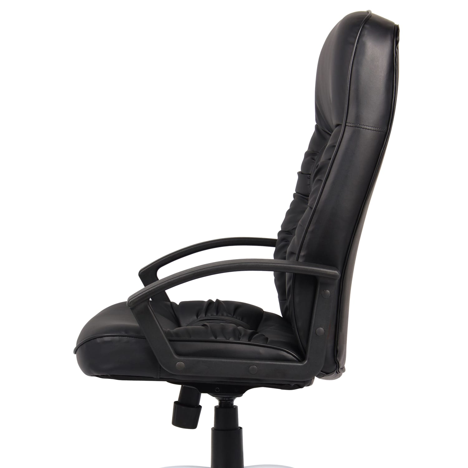 Boss Office Products LeatherPlus High-Back Executive Chair, Black - Image 5