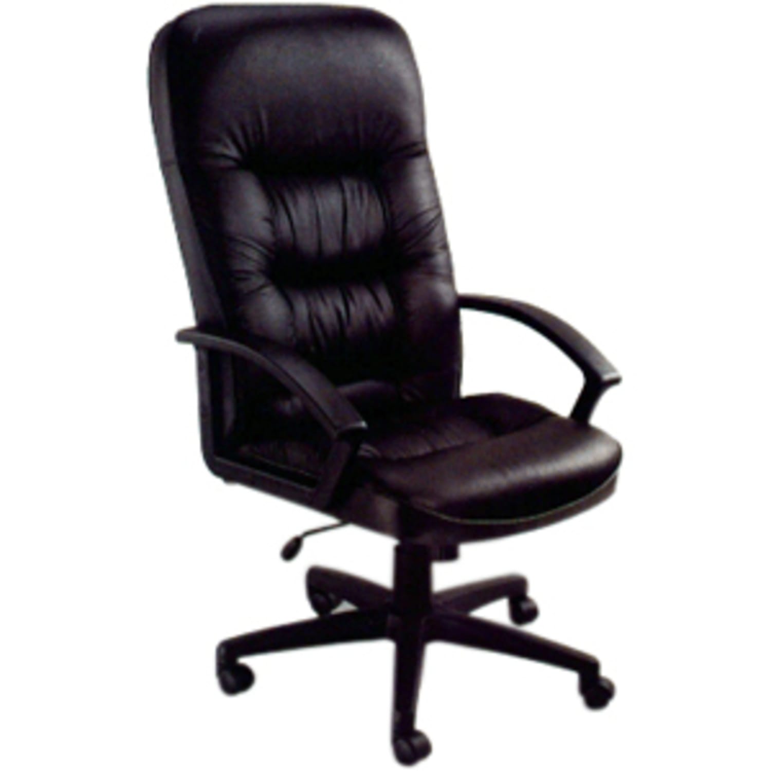 Boss Office Products LeatherPlus High-Back Executive Chair, Black - Image 8