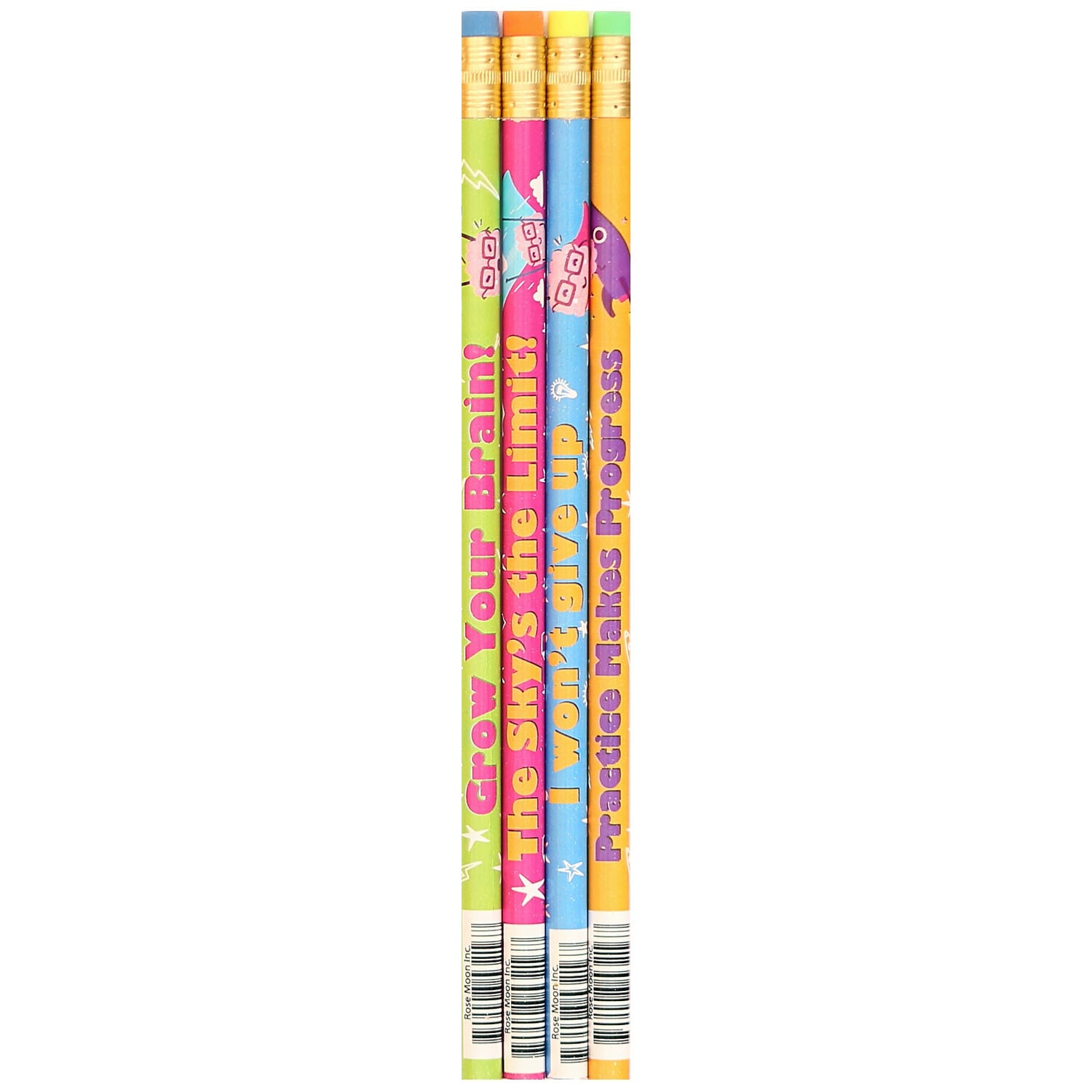 J.R. Moon Pencil Co. Pencils, No. 2, Medium, Growth Mindset, Box Of 144 Pencils - Image 3