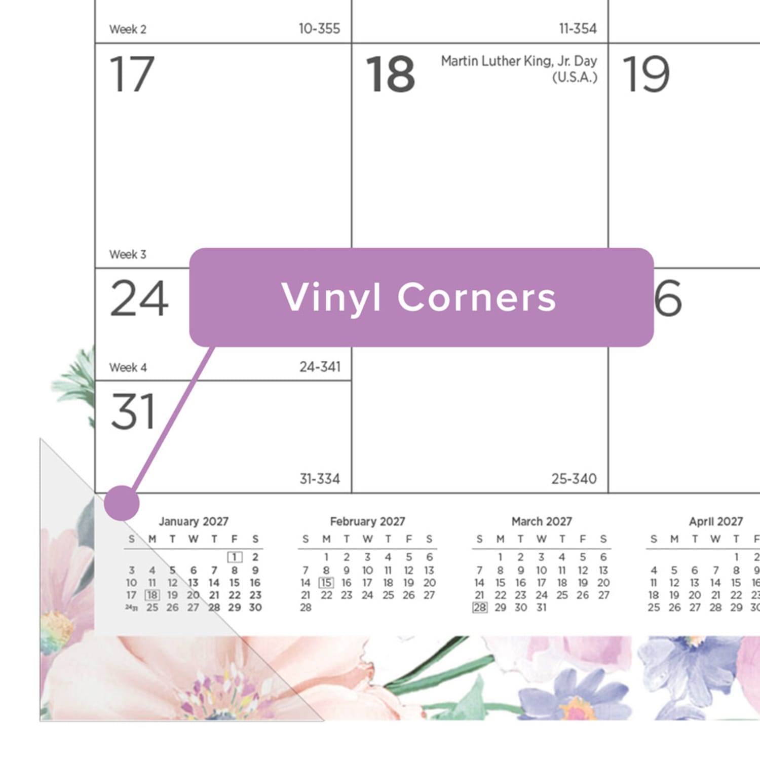 2027 Blueline Colorful Monthly Desk Pad Calendar, 22in x 17in, Passion, January To December, C194113, Total Qty 1 - Image 5