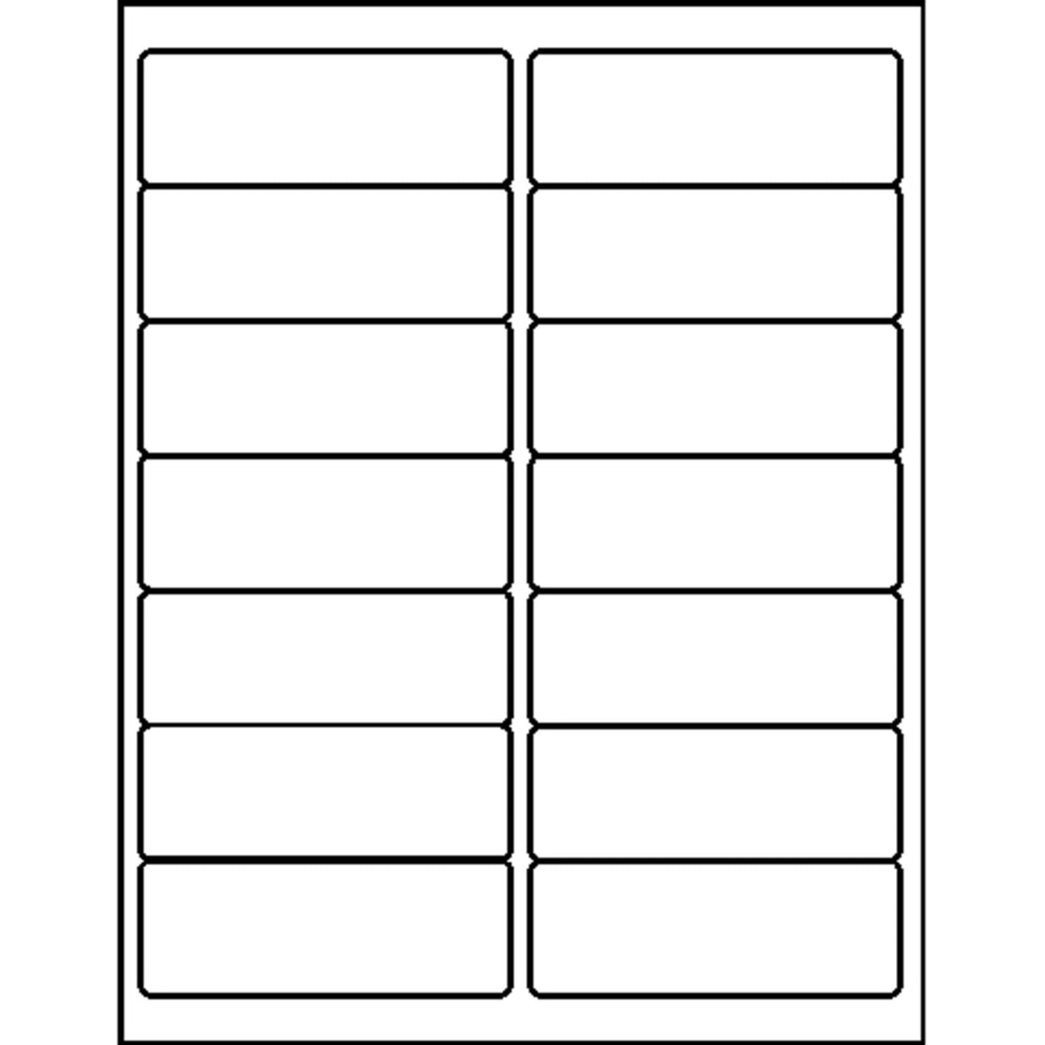 Business Source Bright White Premium-quality Address Labels - 1 1/3inx 4in - Permanent Adhesive - Rectangle - 26115 - Image 3