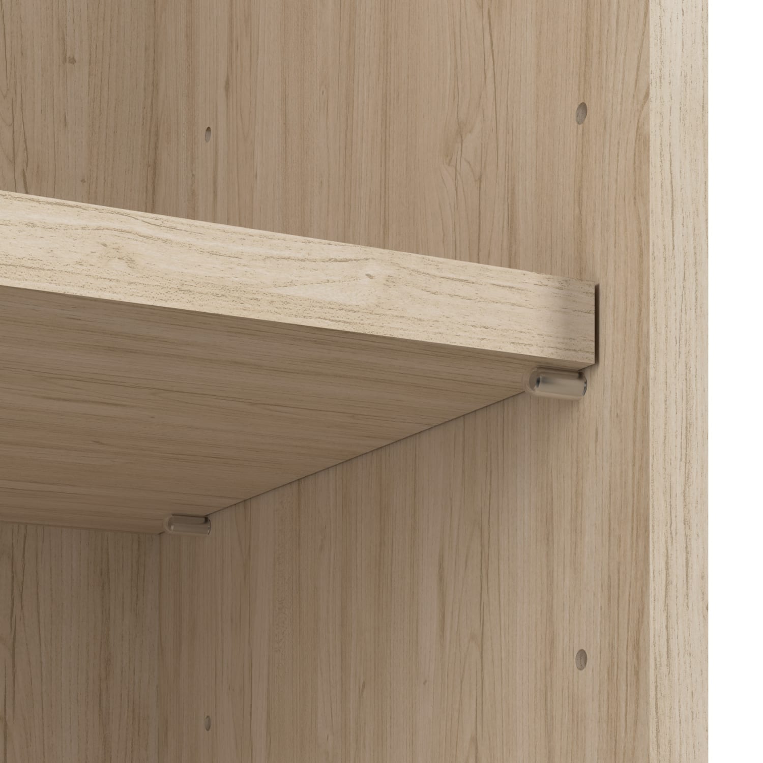 Bush Business Furniture Hustle 2 Person Computer Desk with Low Storage Cabinets, Power Grommets, and Privacy Screen, Natural Elm,   - HUS015NE - Image 6