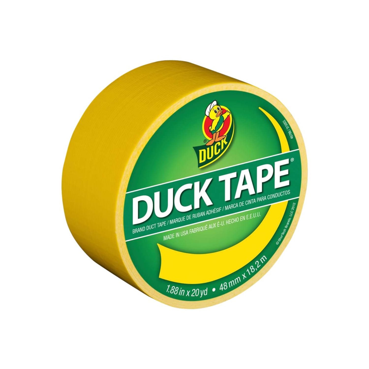 Duck Colored Duct Tape, 1 7/8in x 20 Yd., Yellow - Image 5