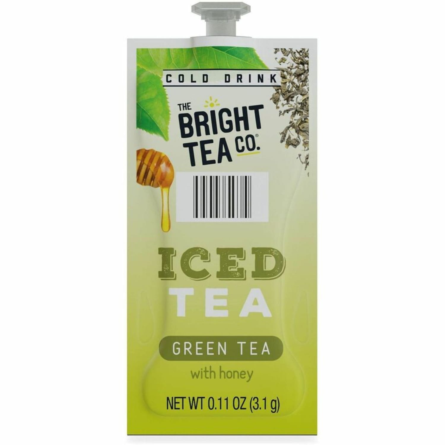 The Bright Tea Co. Iced with Honey Green Tea Freshpack - Compatible with Flavia Creation 300 with Chill Refresh Module, Flavia Creation 600 with Chill Module - Green Tea - 100 / Carton - Image 4